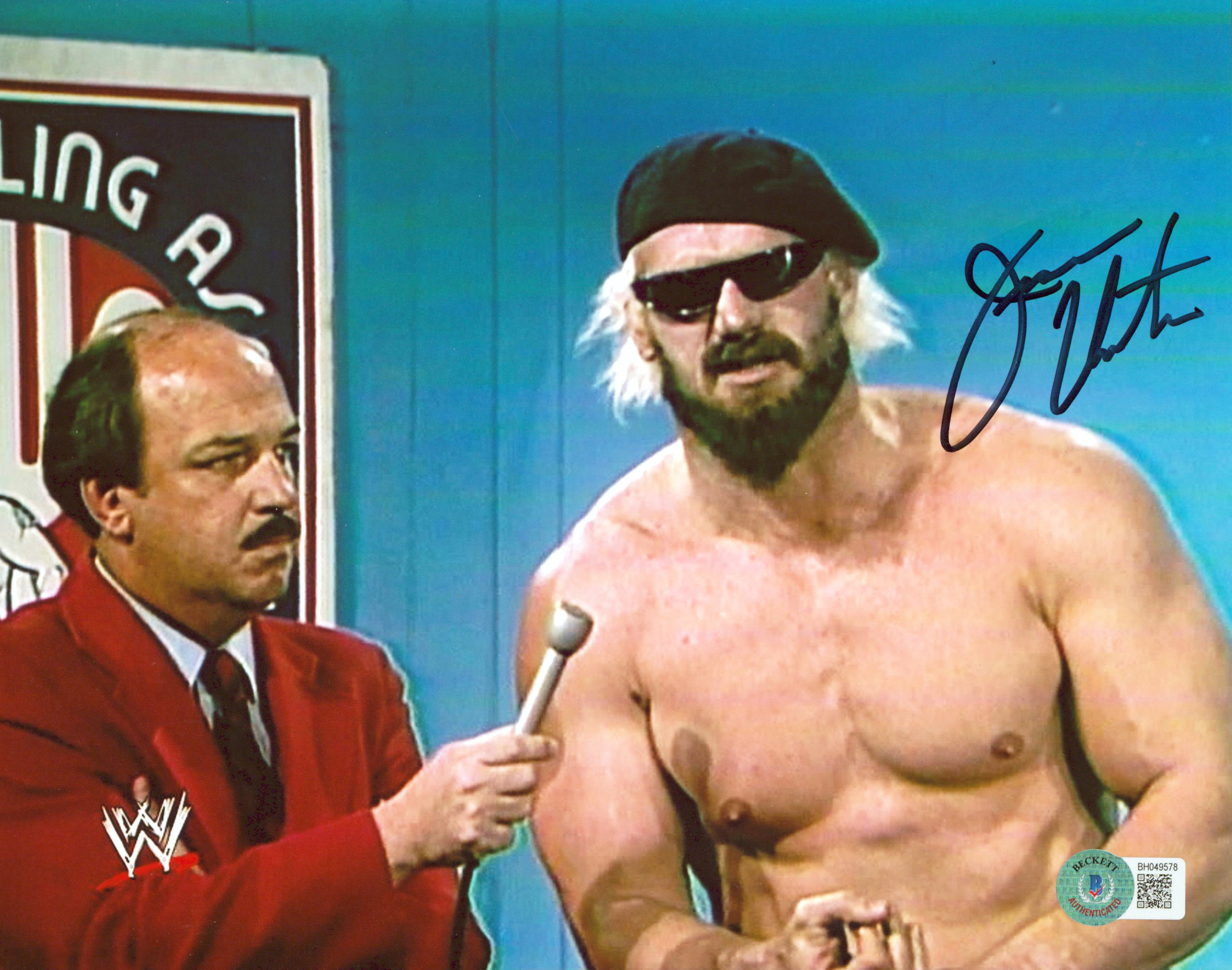 Jesse Ventura WWE Authentic Signed 8x10 Photo Autographed BAS #BH049578