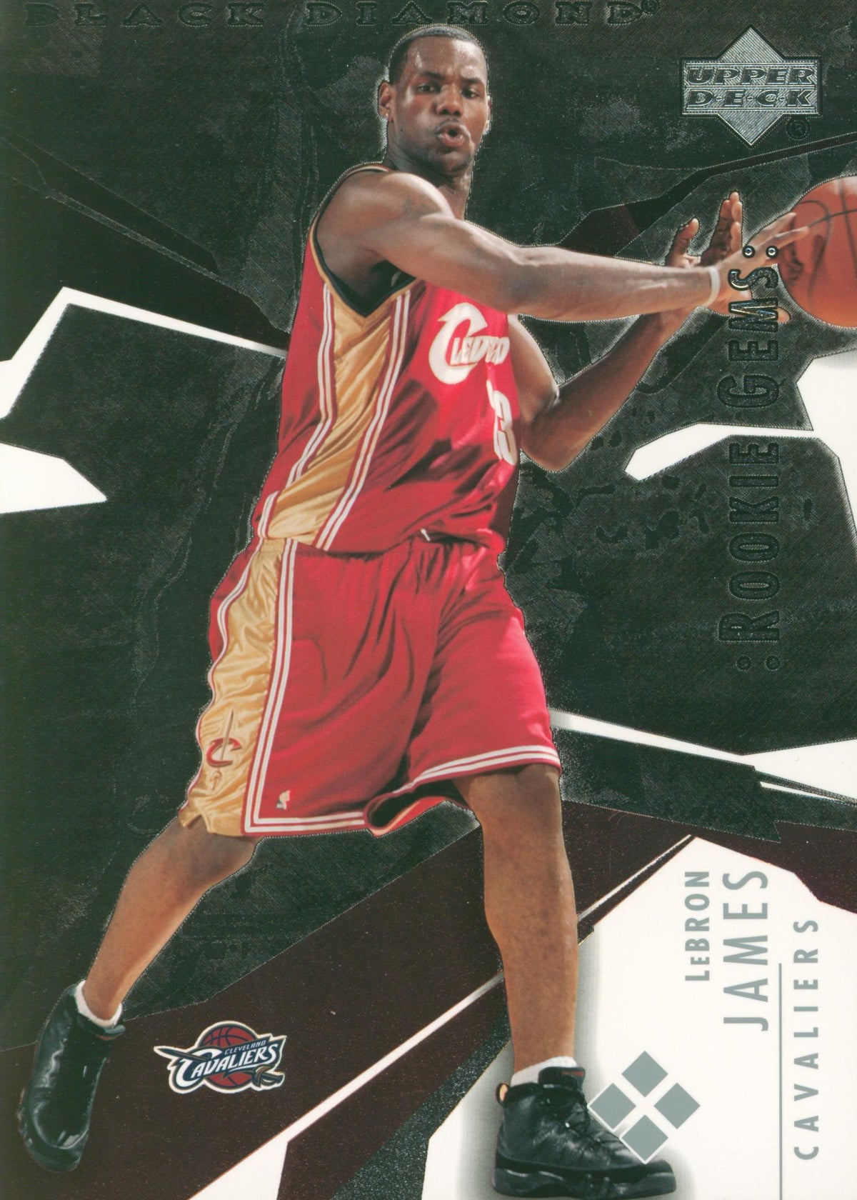 Cavaliers LeBron James 5x7 2003 Upper Deck Black Diamond Card Un-signed
