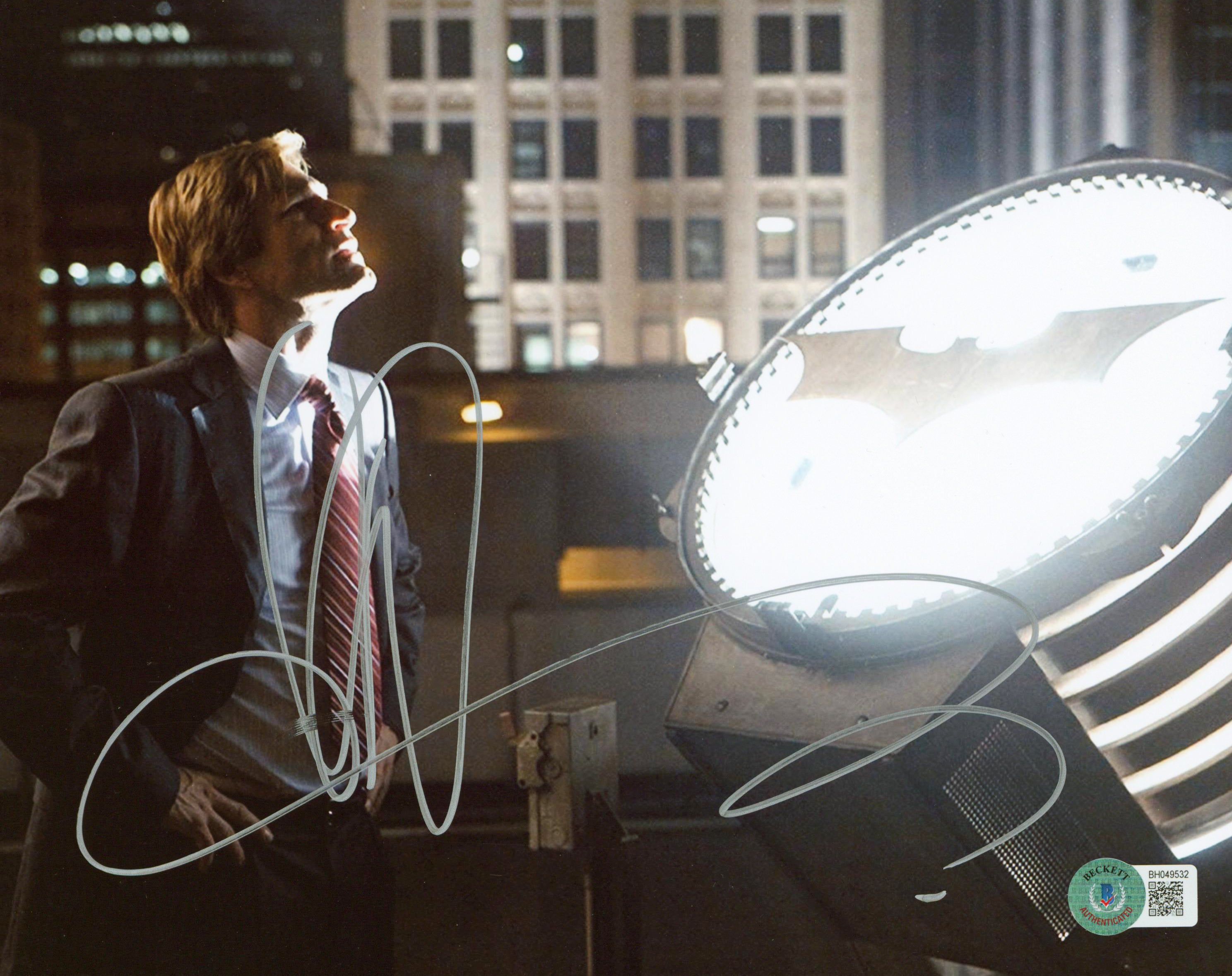 Aaron Eckhart Batman The Dark Knight Authentic Signed 8x10 Photo  BAS #BH049532