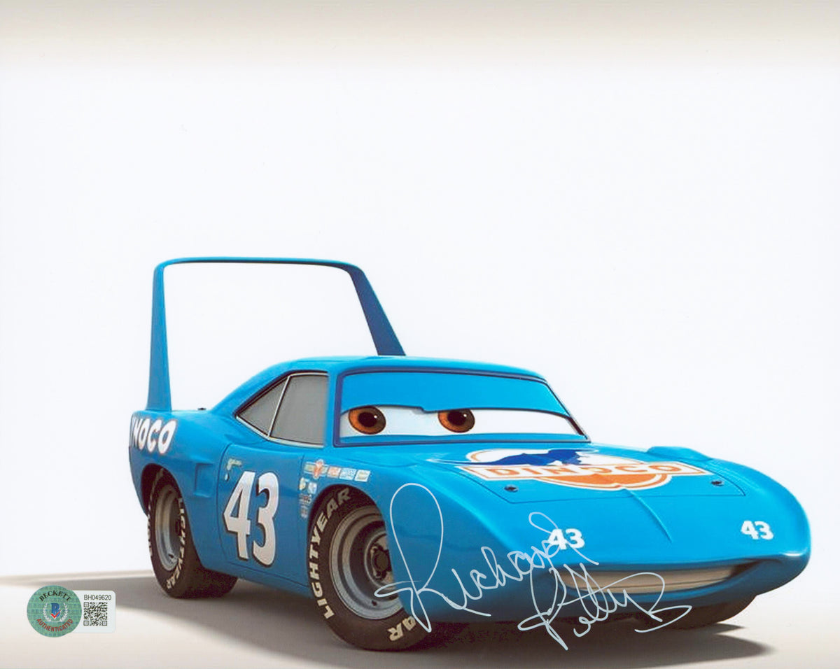 Richard Petty Cars Authentic Signed 8x10 Photo Autographed BAS #BH049620