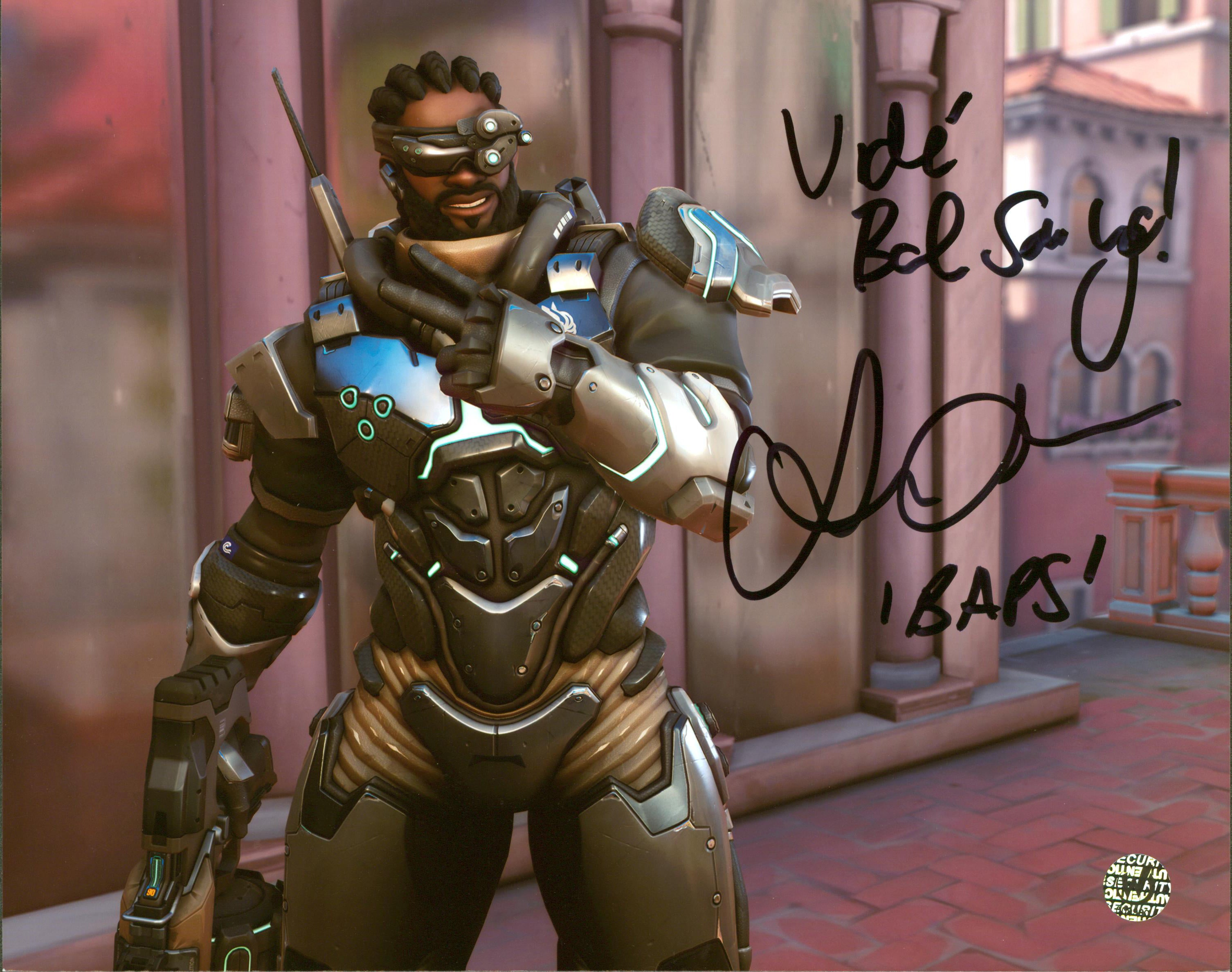 Benz Antoine Overwatch Authentic Signed 8x10 Photo Wizard World #009980
