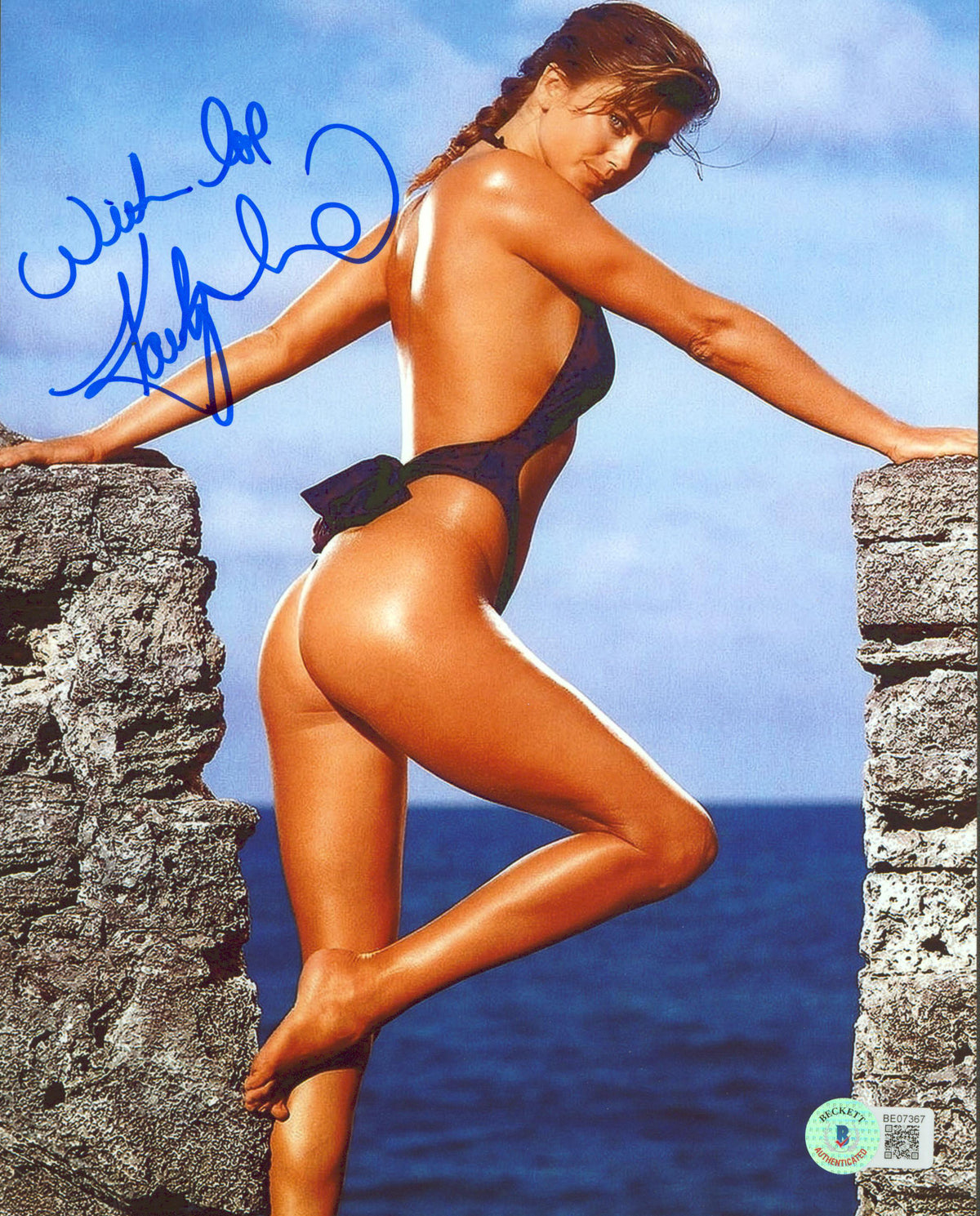 Kathy Ireland "With Love" Authentic Signed 8x10 Sexy Photo BAS #BE07367