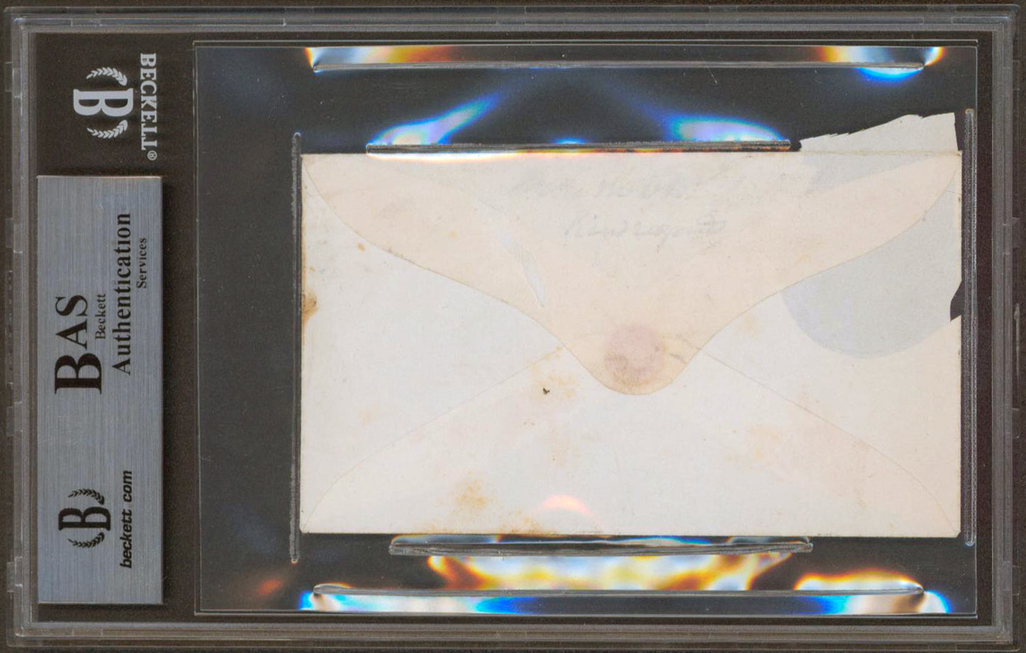 Martin Van Buren Authentic Signed 2.65x4.65 Free Frank Auto Graded 9 BAS Slabbed