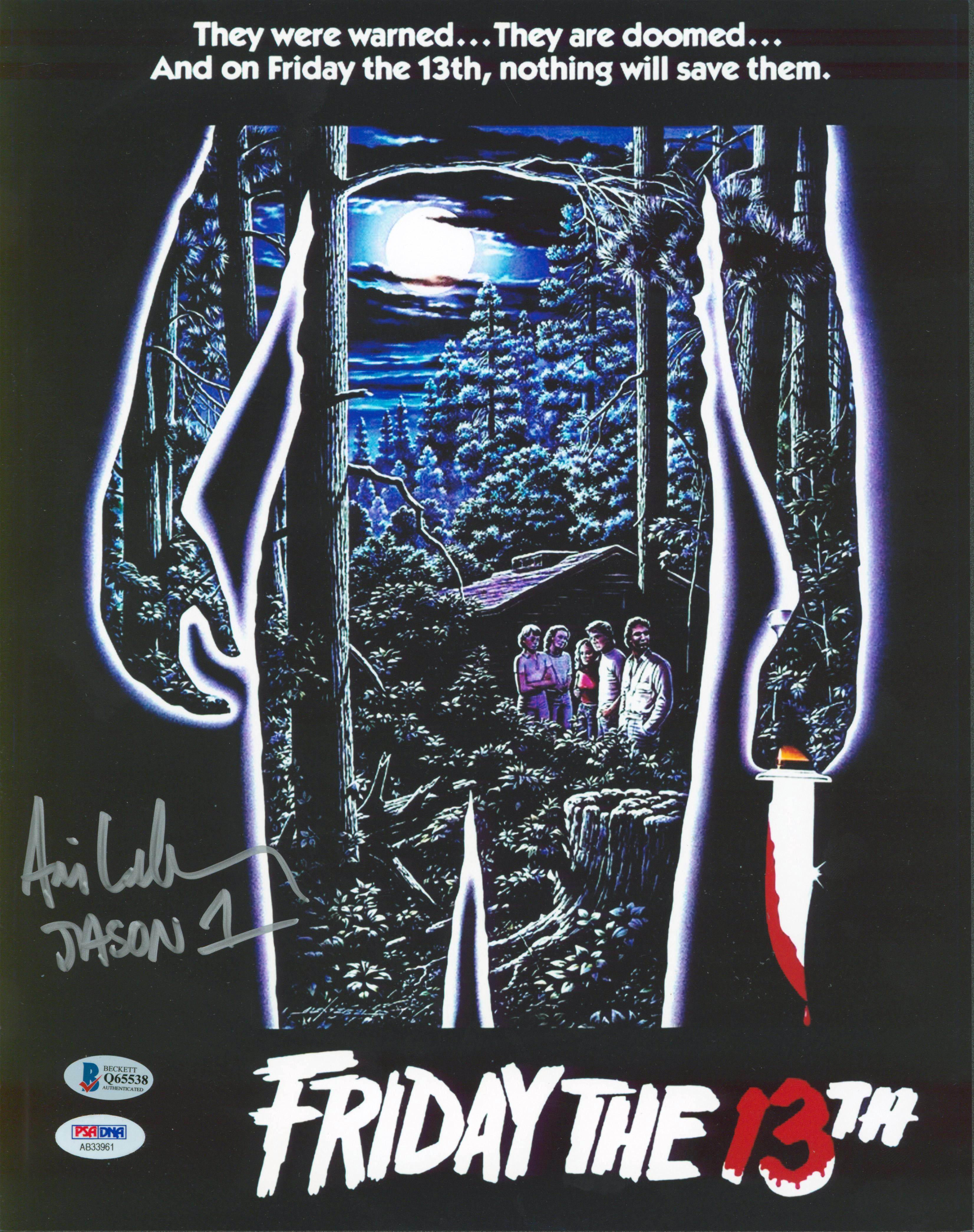 Ari Lehman Friday The 13th "Jason 1" Authentic Signed 11X14 Photo BAS