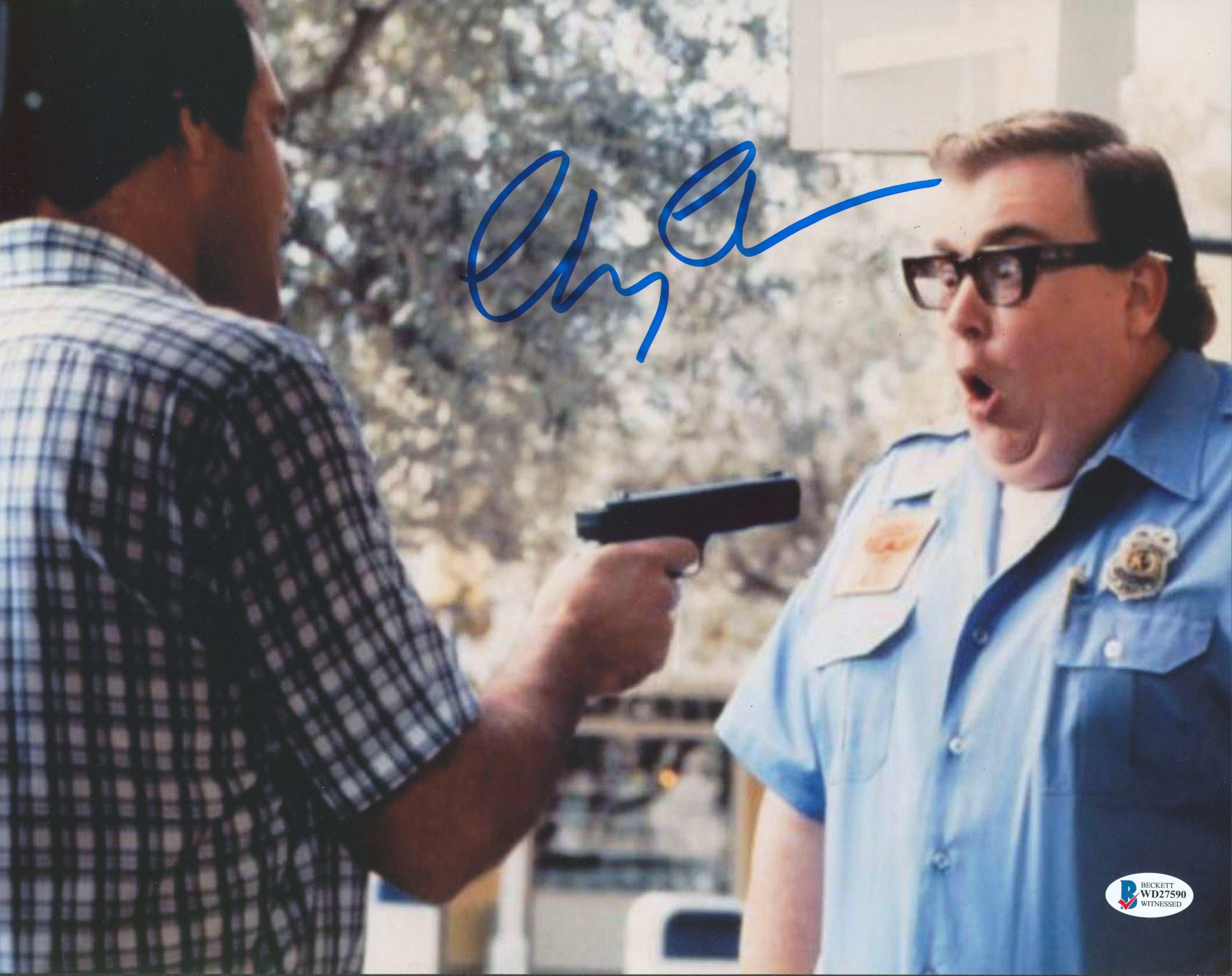 Chevy Chase National Lampoon's Vacation Signed 11x14 Photo BAS Witness #WD27590