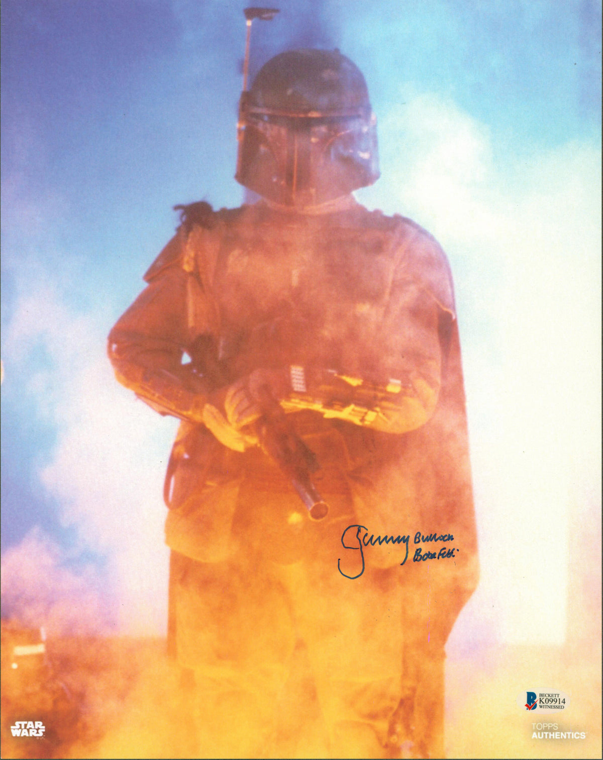 Jeremy Bulloch Star Wars "Boba Fett" Signed 11x14 Photo BAS Witnessed #K09914