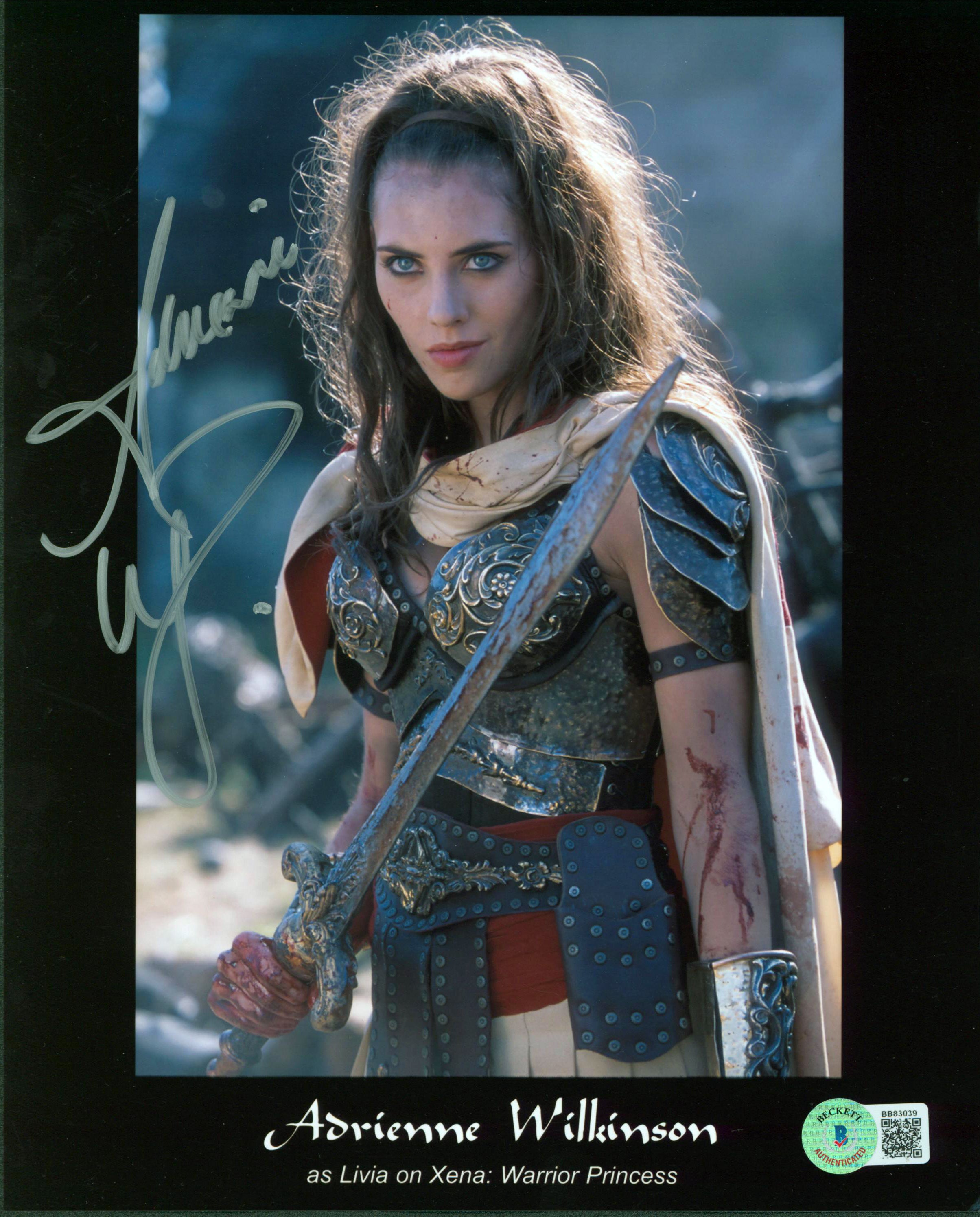 Adrienne Wilkinson Xena Warrior Princess Signed 8x10 Photo BAS #BB83039
