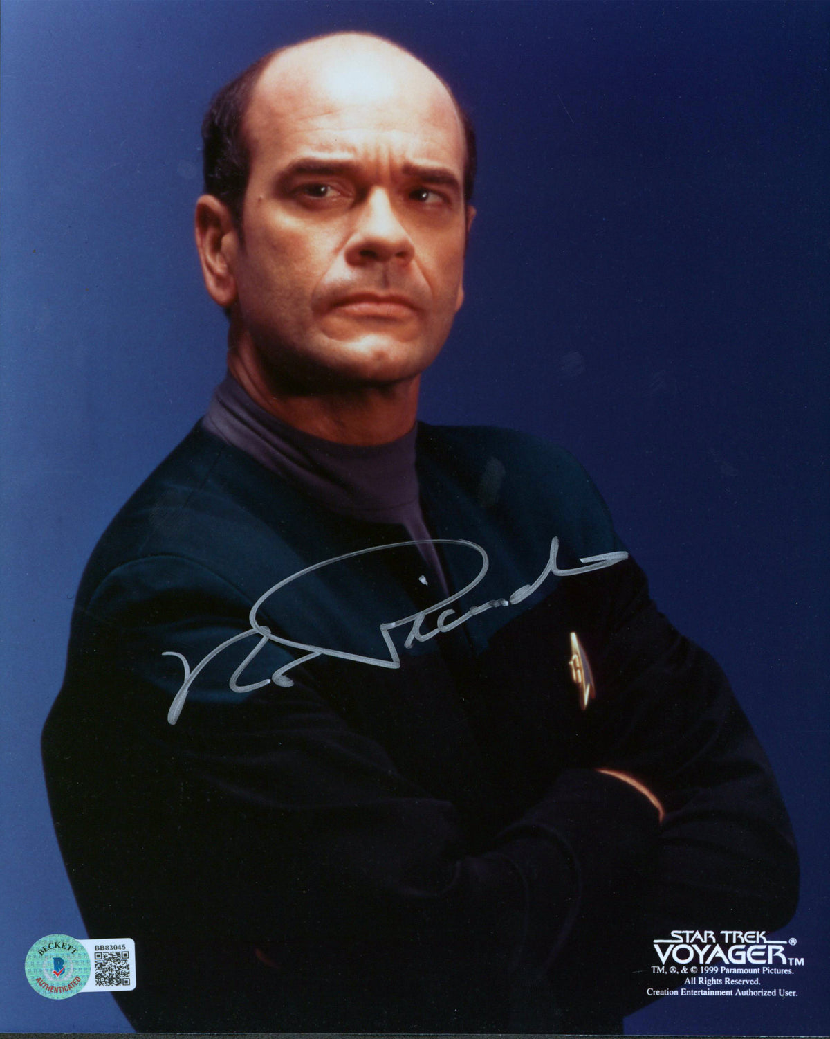 Robert Picardo Star Trek Voyager Authentic Signed 8x10 Promo Photo BAS #BB83045