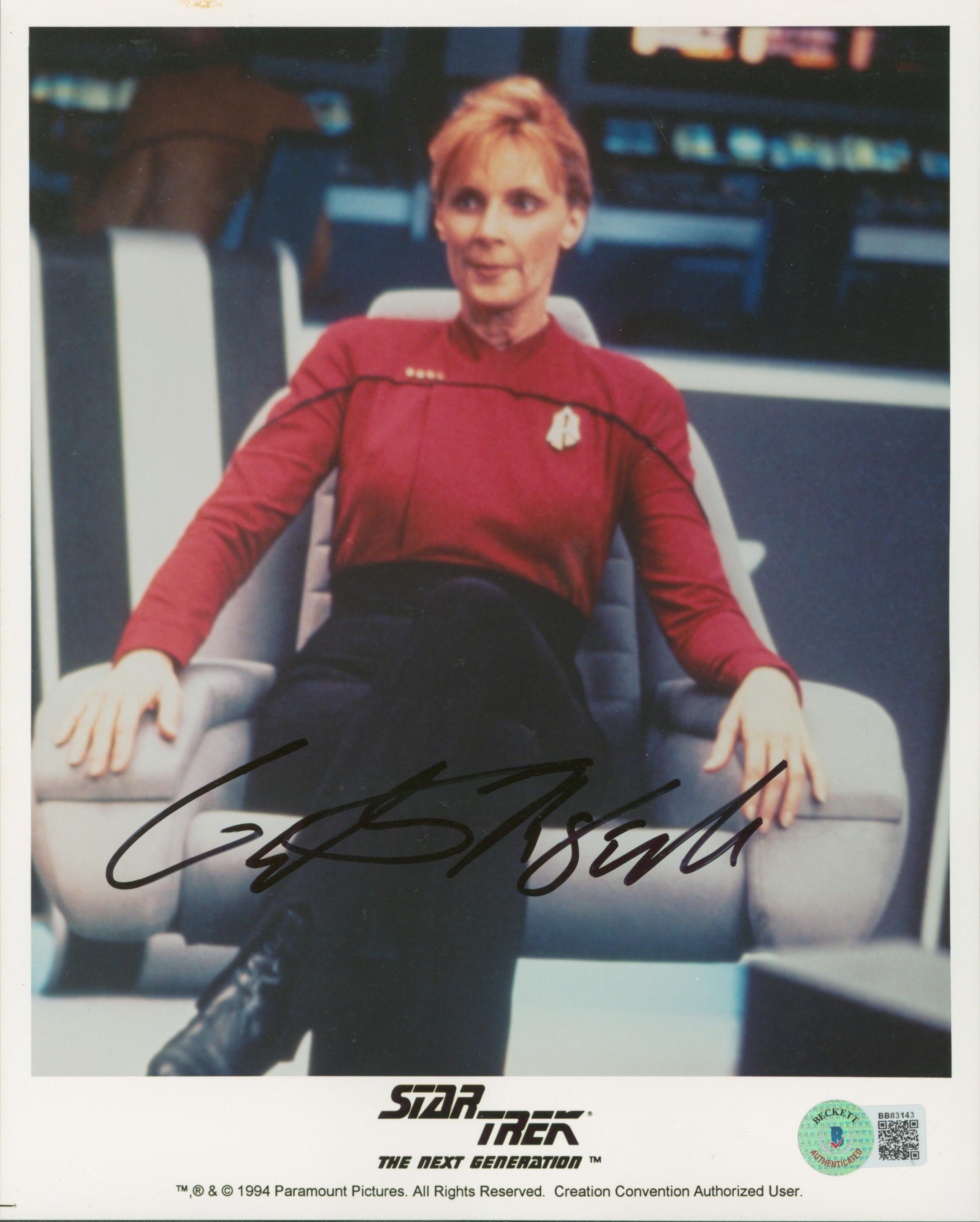 Gates McFadden Star Trek The Next Generation Signed 8x10 Photo BAS #BB83143