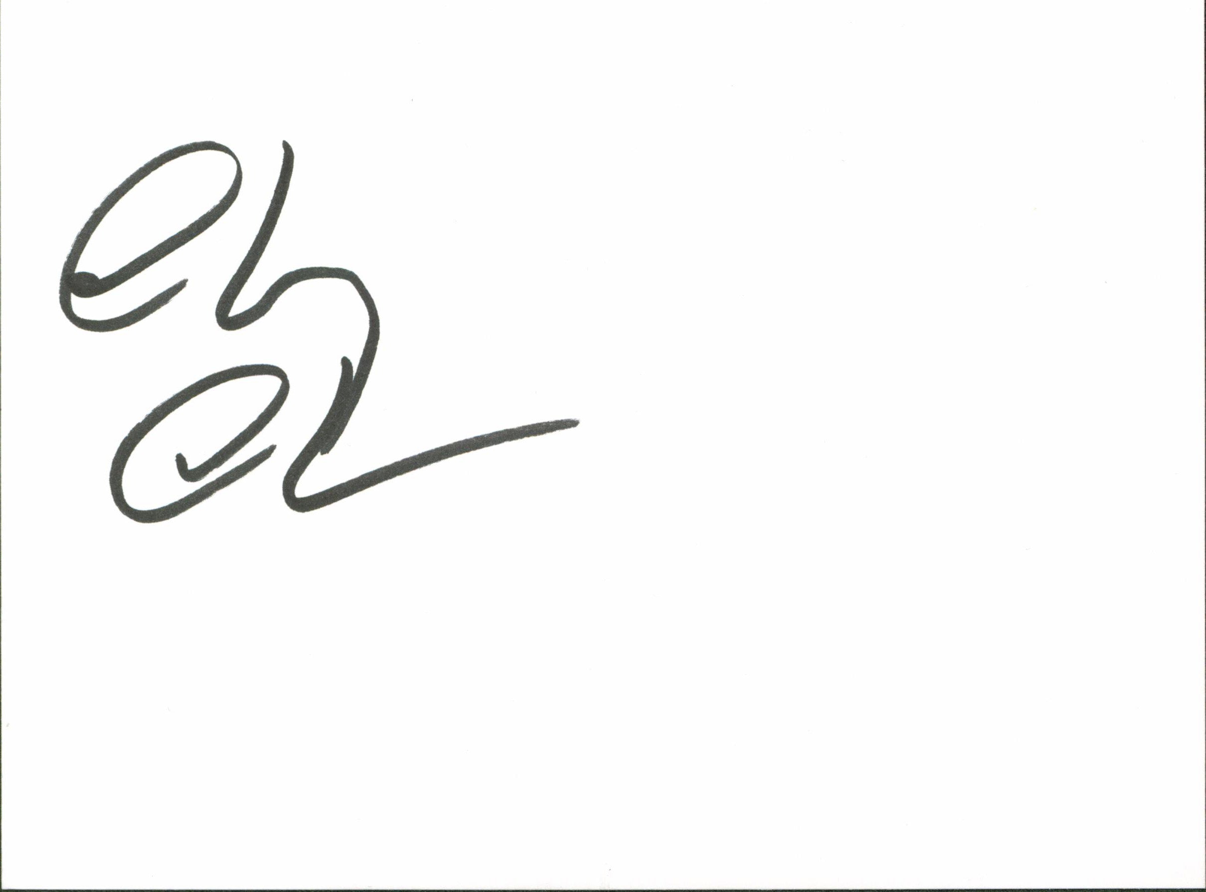 Chevy Chase Christmas Vacation Authentic Signed Green Front Greeting Card BAS W