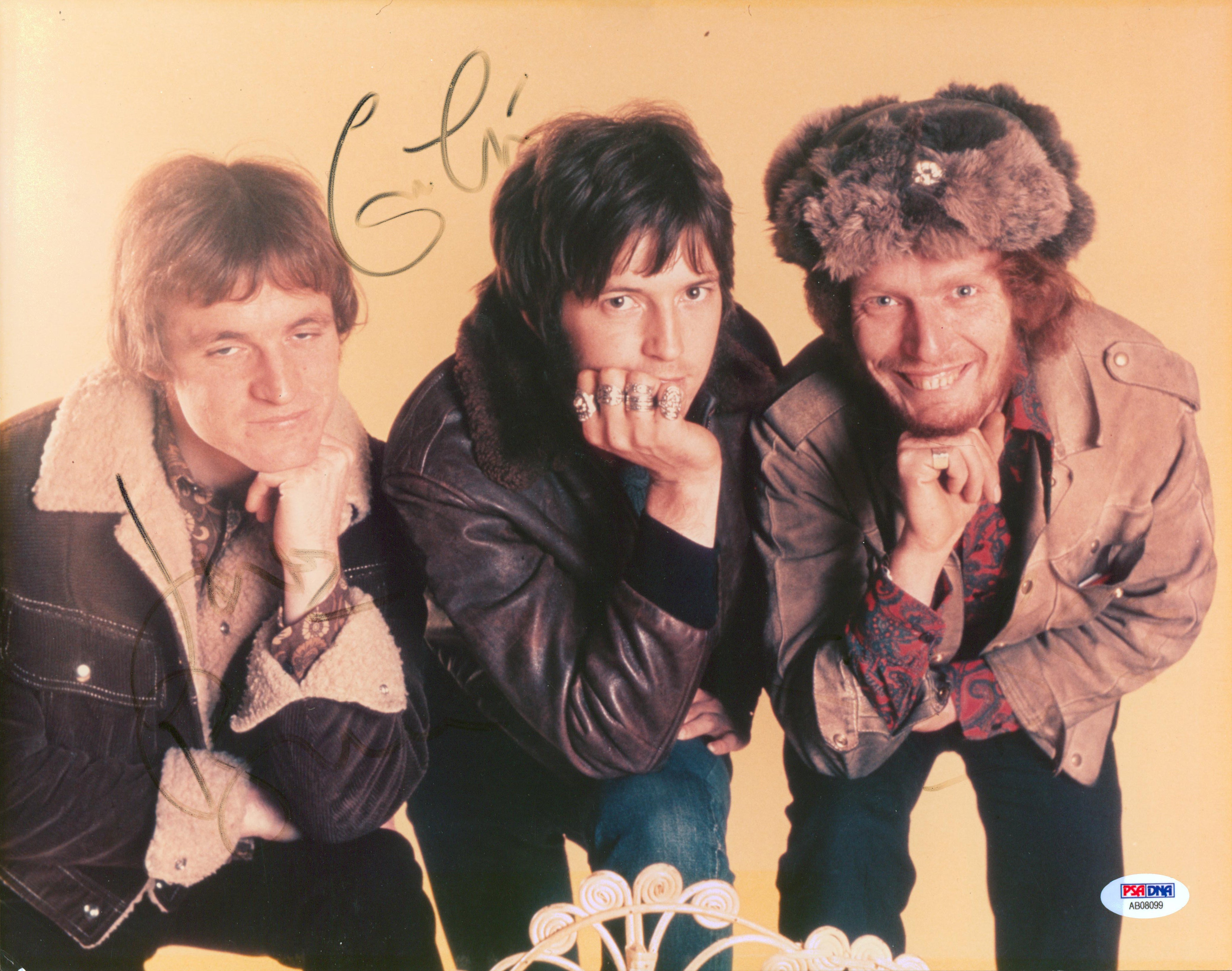 Cream Eric Clapton, Ginger Baker & Jack Bruce Signed 11x14 Photo PSA #AB08099