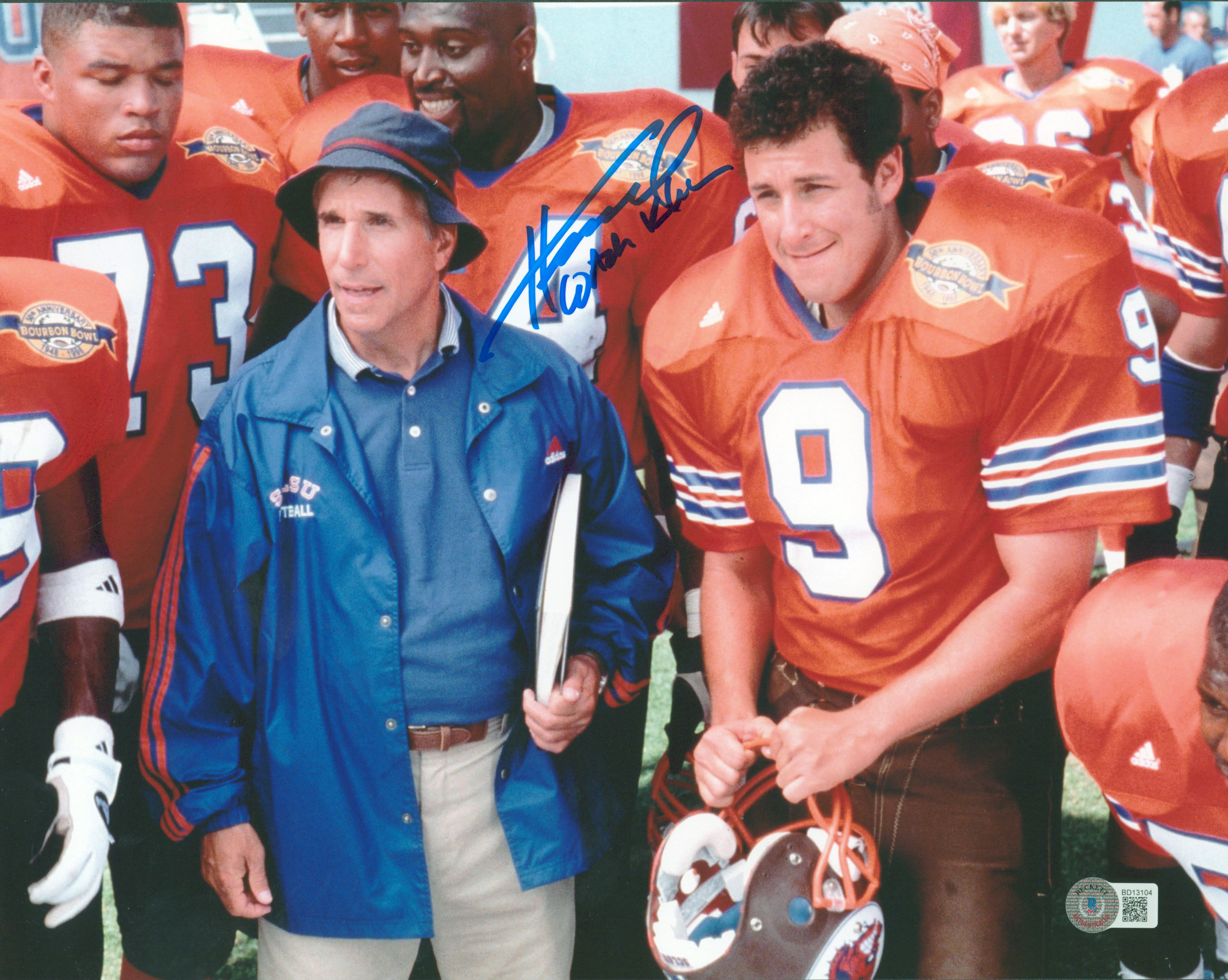 Henry Winkler The Waterboy "Coach Klein" Signed 11x14 Horizontal Photo BAS 1