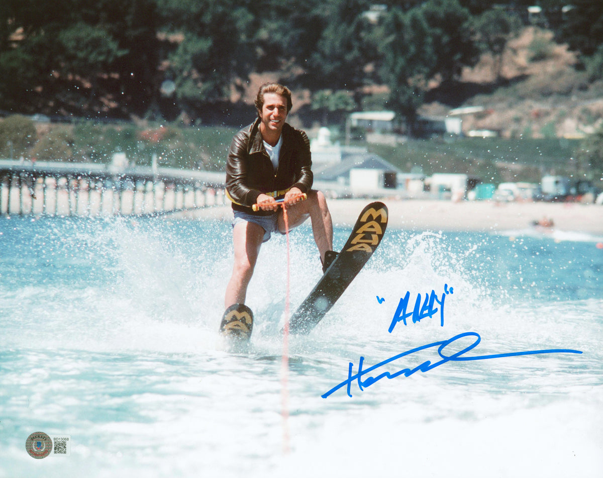 Henry Winkler Happy Days "AAAY" Authentic Signed 11x14 Photo BAS #BD13068