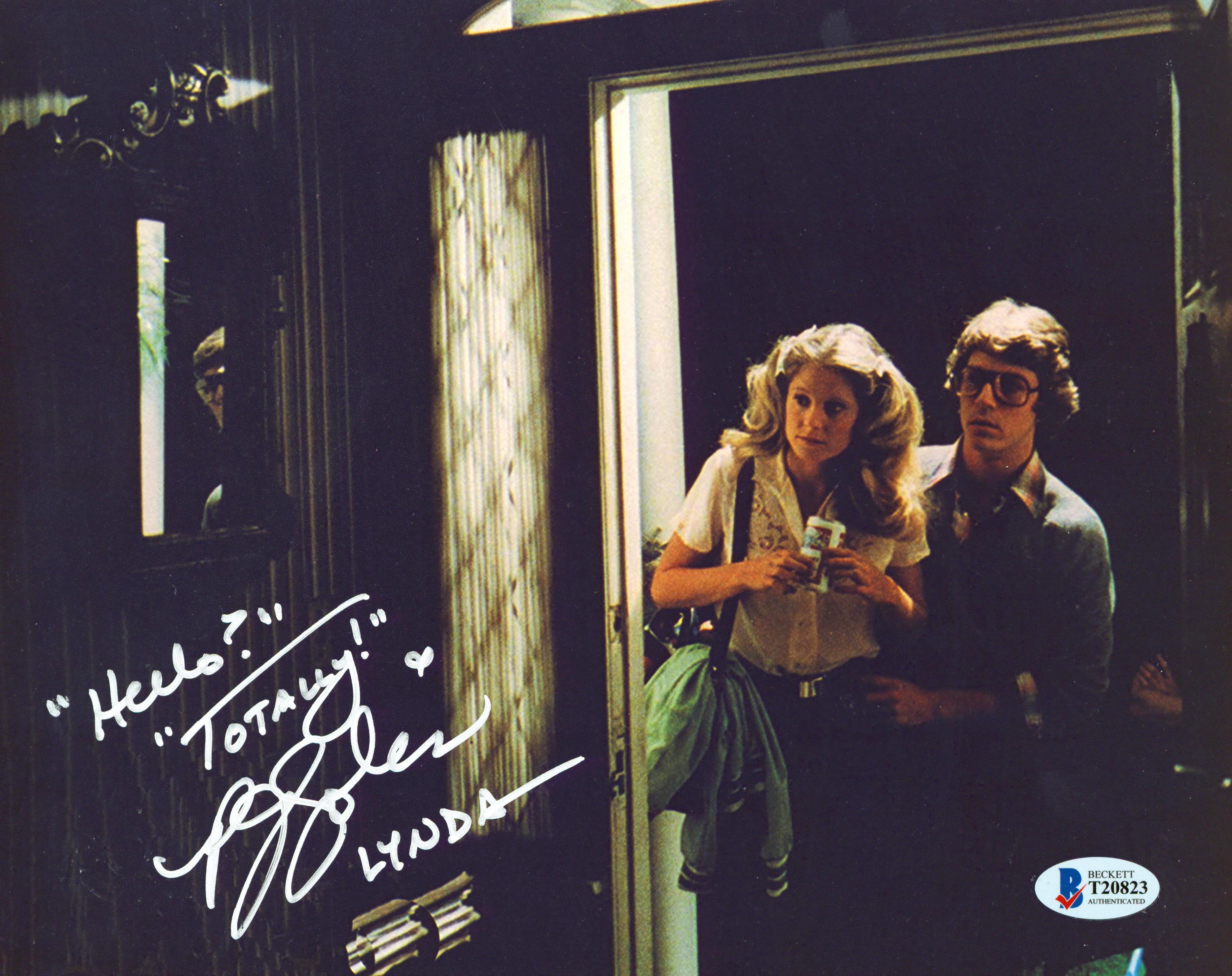 P.J. Soles Halloween "Hello? Totally! Lynda" Signed 8x10 Photo BAS #T20823