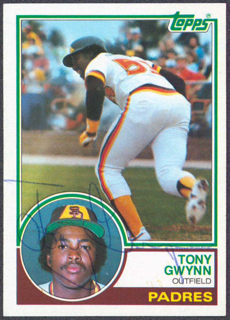 Padres Tony Gwynn Authentic Signed 1983 Topps #482 Rookie Card JSA #VV07353