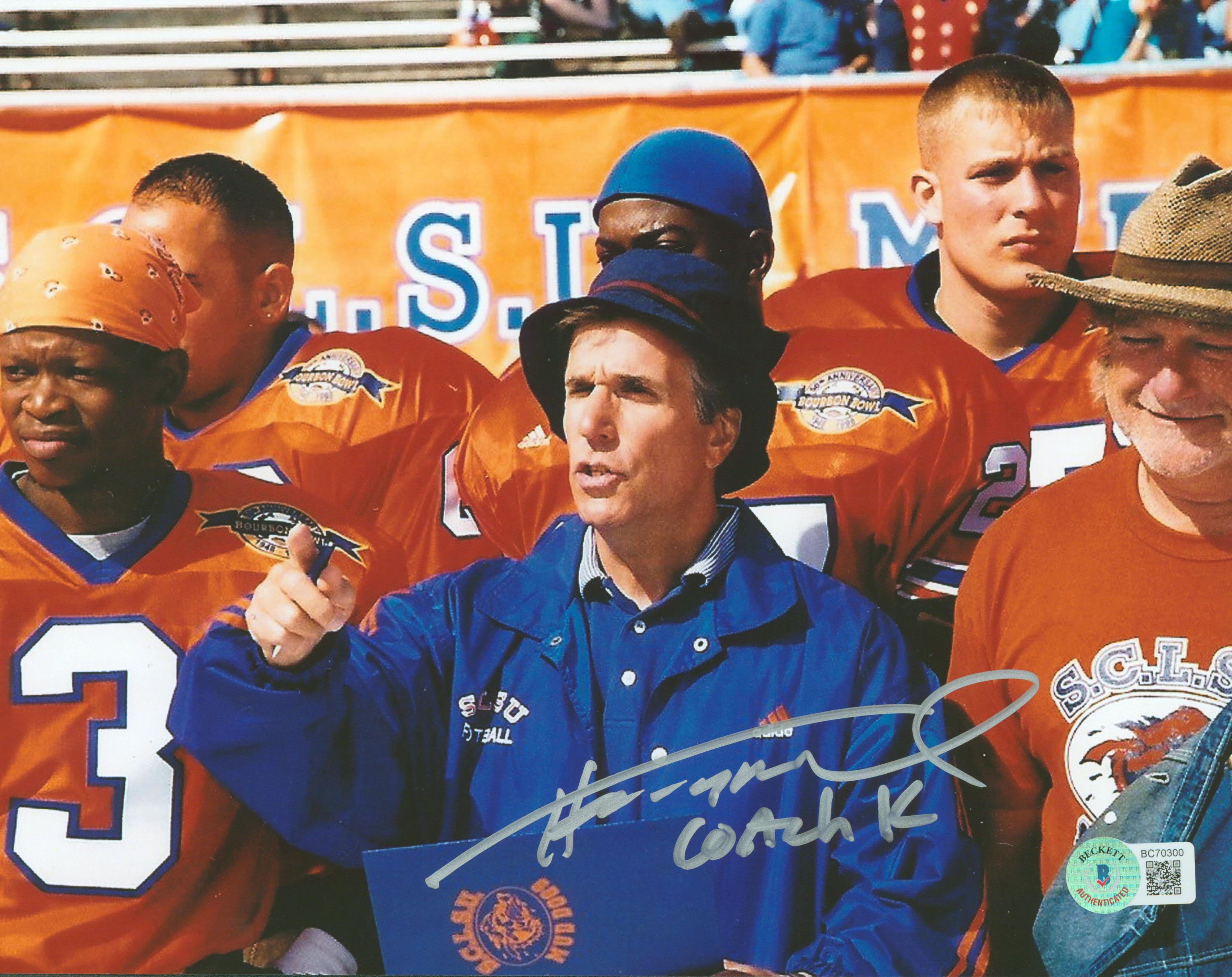Henry Winkler The Waterboy "Coach K" Authentic Signed 8x10 Photo BAS #BC70300