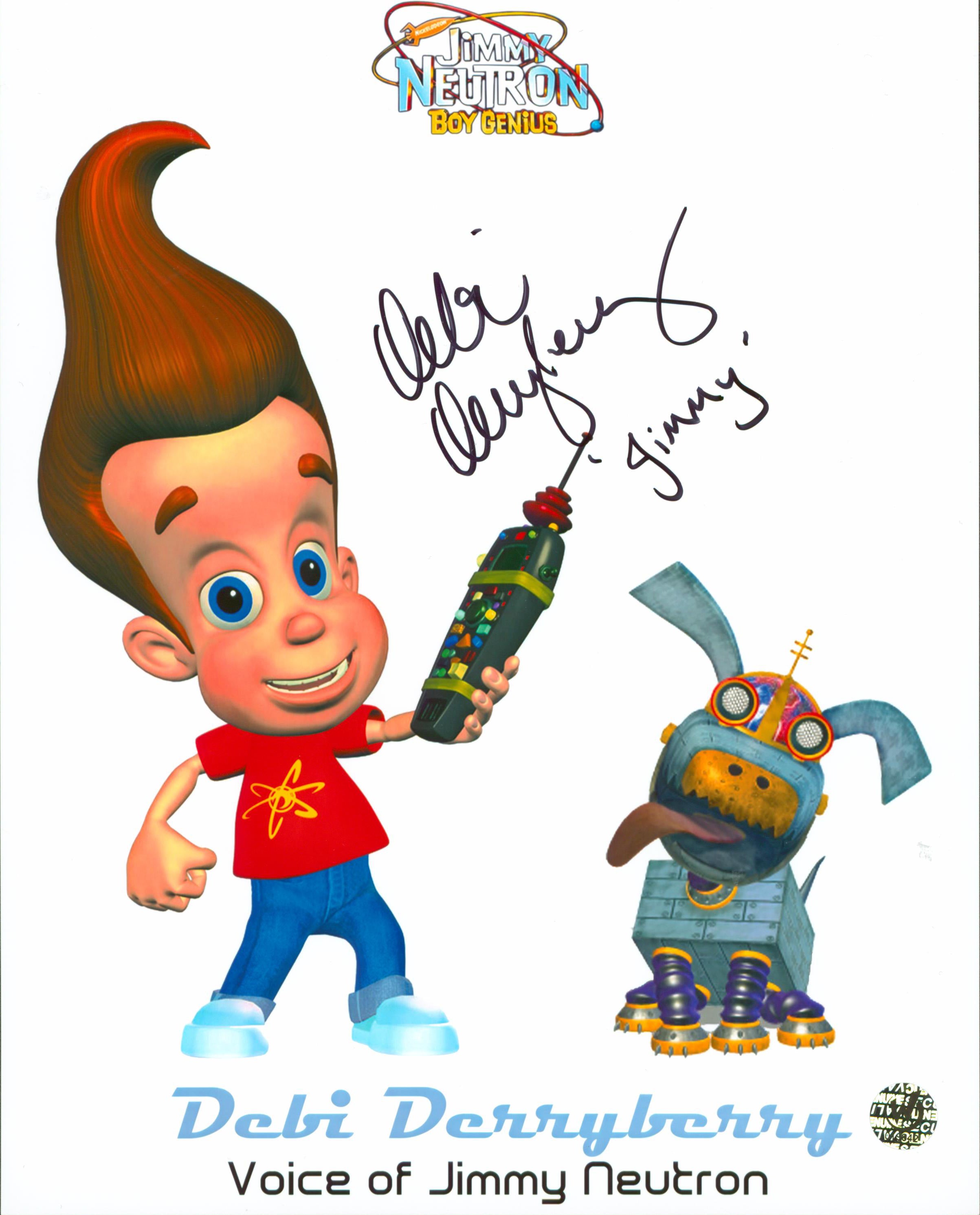 Debi Derryberry Jimmy Neutron Authentic Signed 8x10 Photo Wizard World
