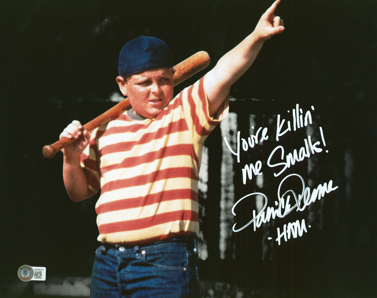 Patrick Renna The Sandlot "2x Insc" Authentic Signed 11x14 Photo BAS Witnessed
