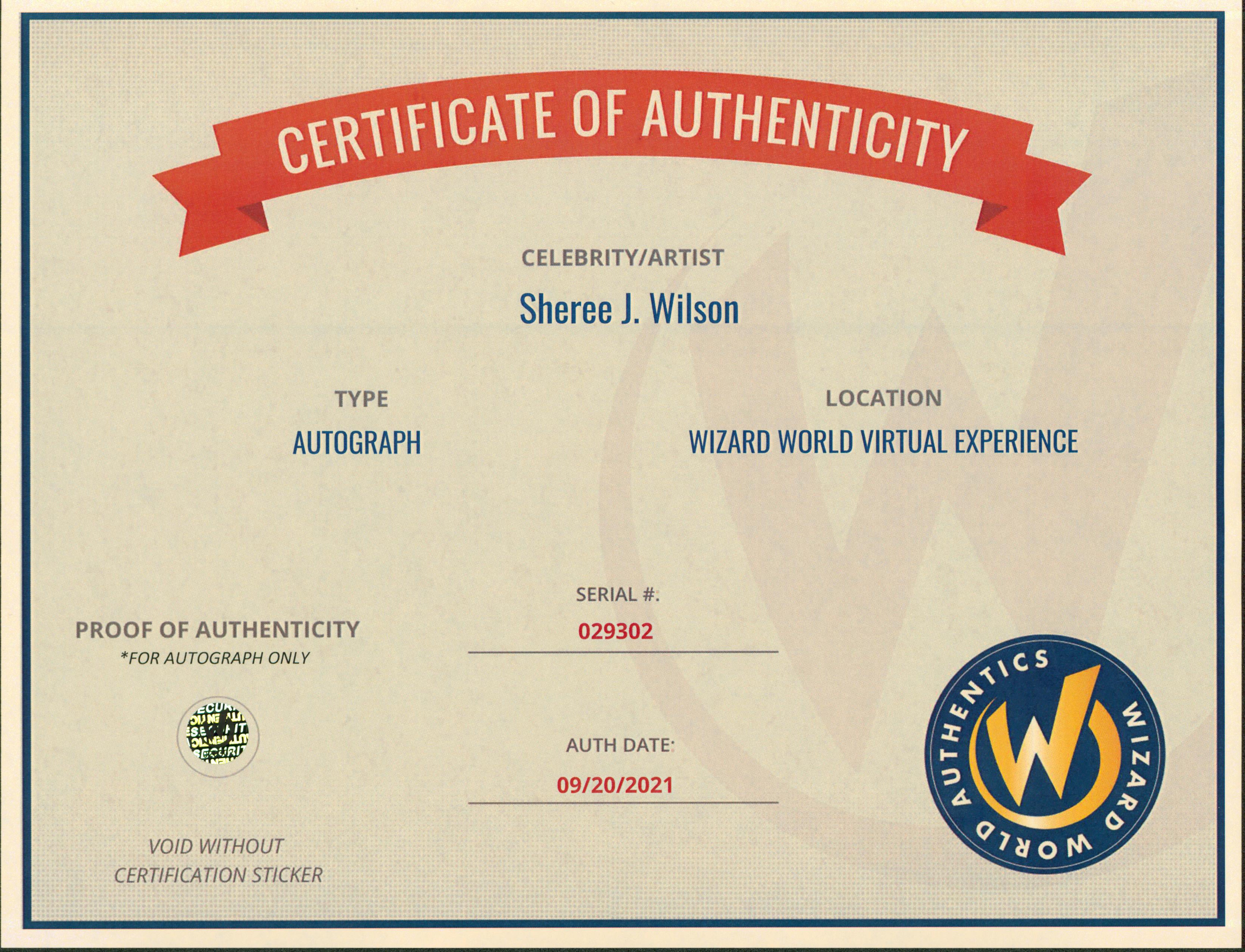 Sheree J. Wilson Walker, Texas Ranger Authentic Signed 8x10 Photo Wizard World 2