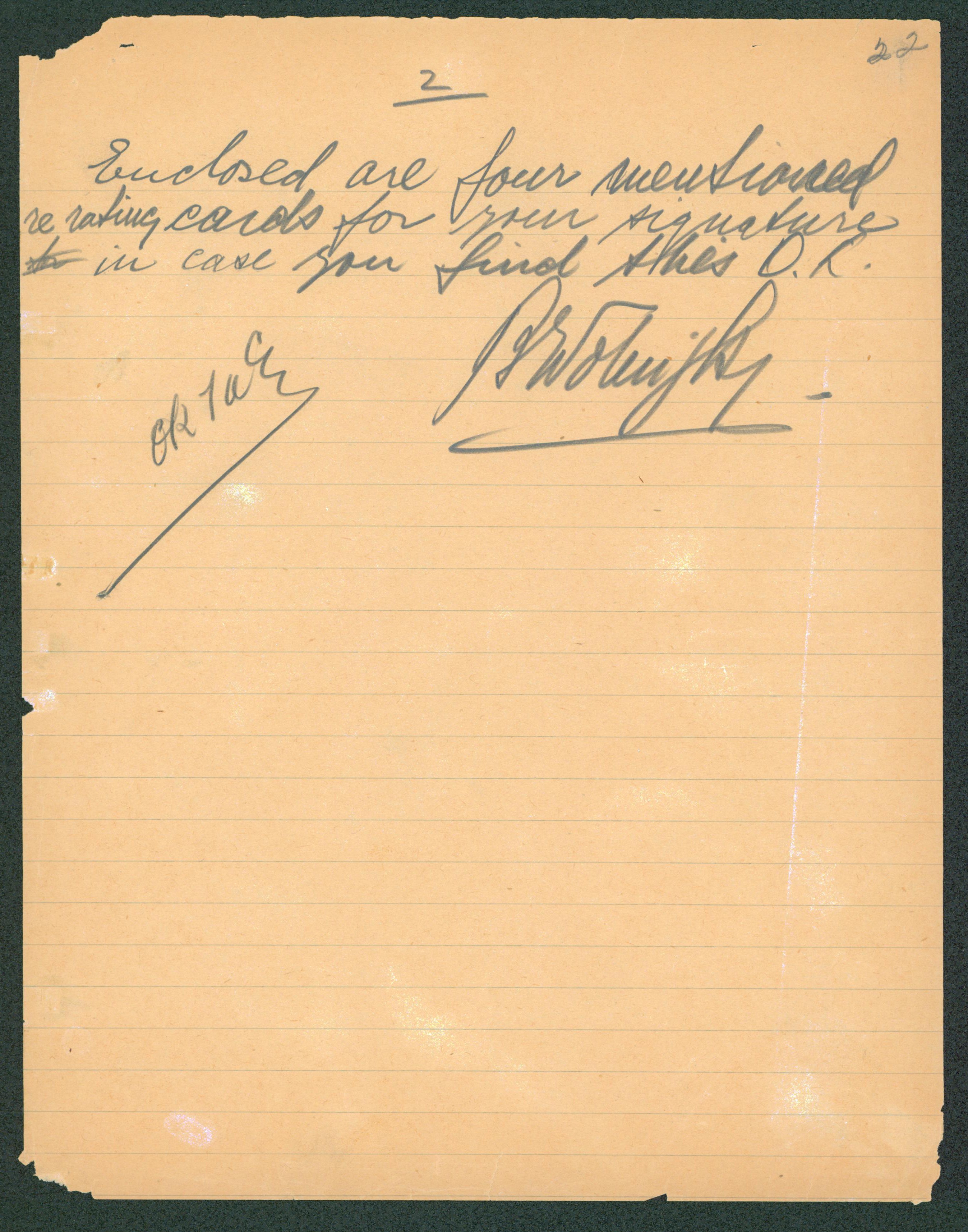 Thomas Edison OK Authentic Signed 8.5x11 Letter Dated Dec 7th 1922 BAS #AB77873