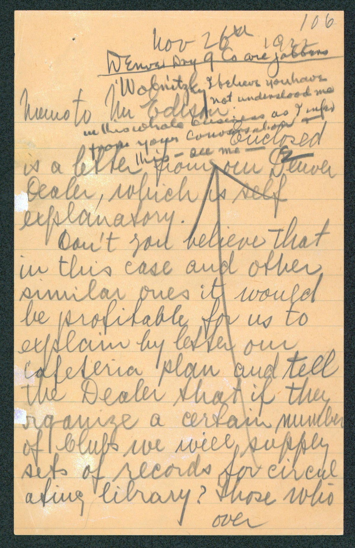 Thomas Edison Signed 5x8 Handwritten Note On 3 Page Letter from BAS #AB77871