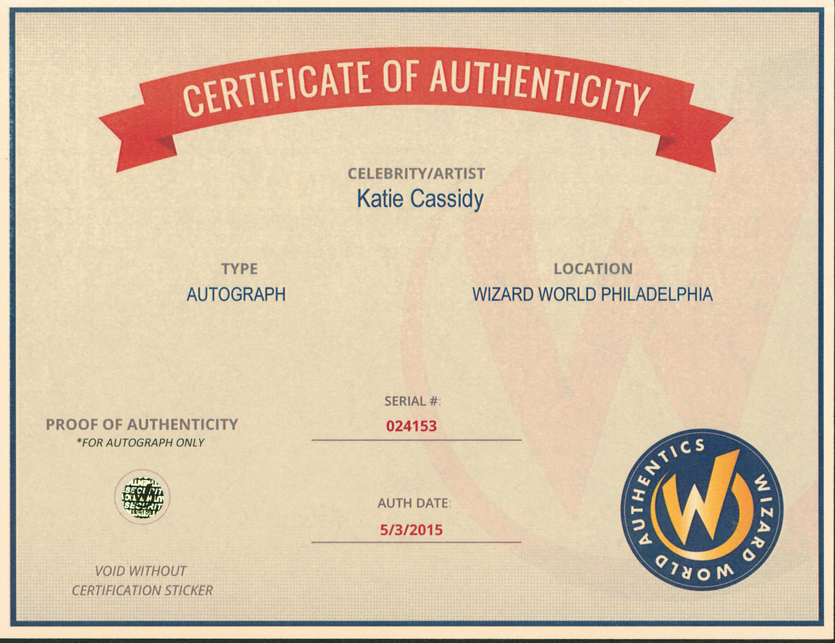 Katie Cassidy Gossip Girl Authentic Signed 8x10 Photo Autographed Wizard World 1