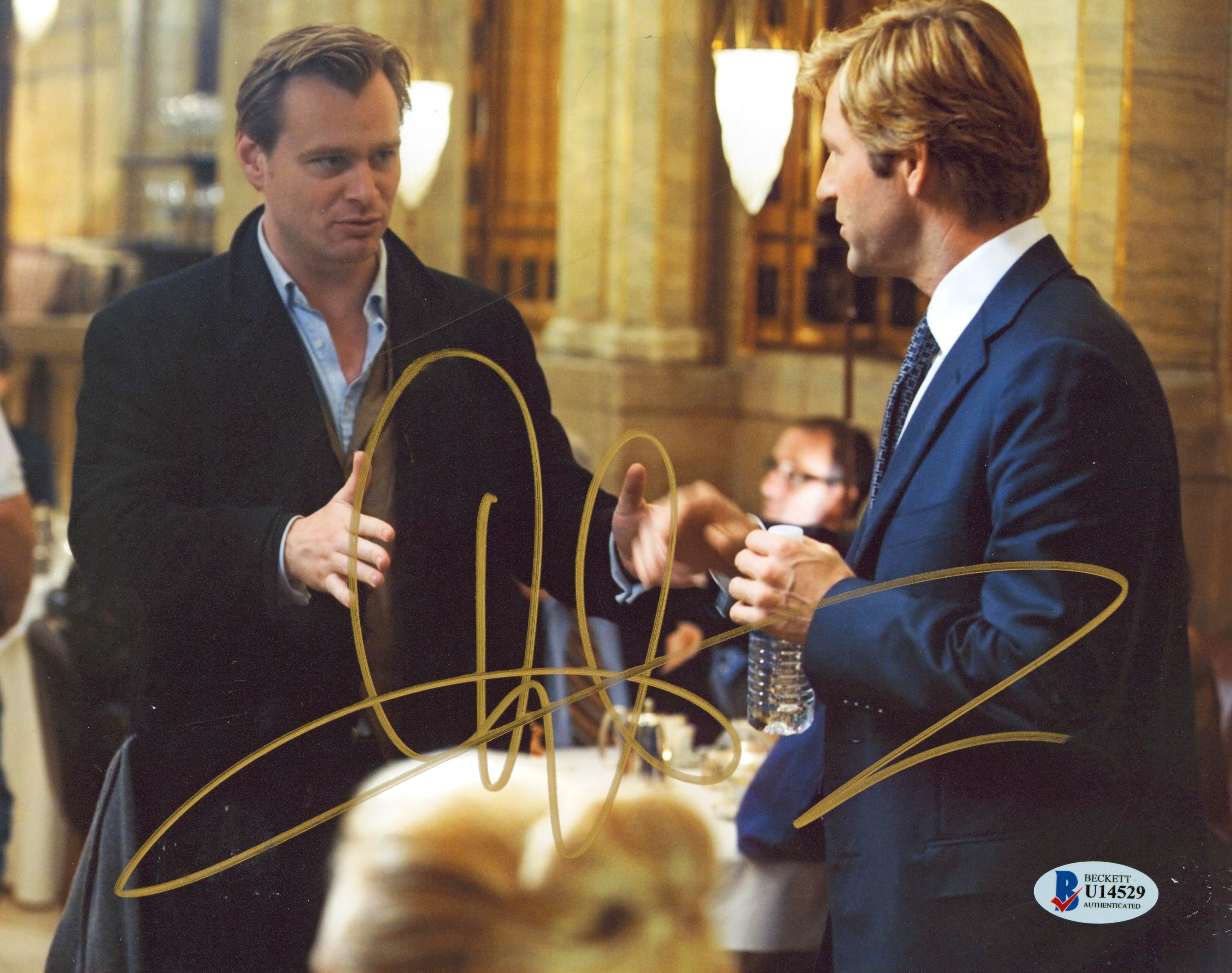 Aaron Eckhart Batman The Dark Knight Authentic Signed 8x10 Photo BAS #U14529