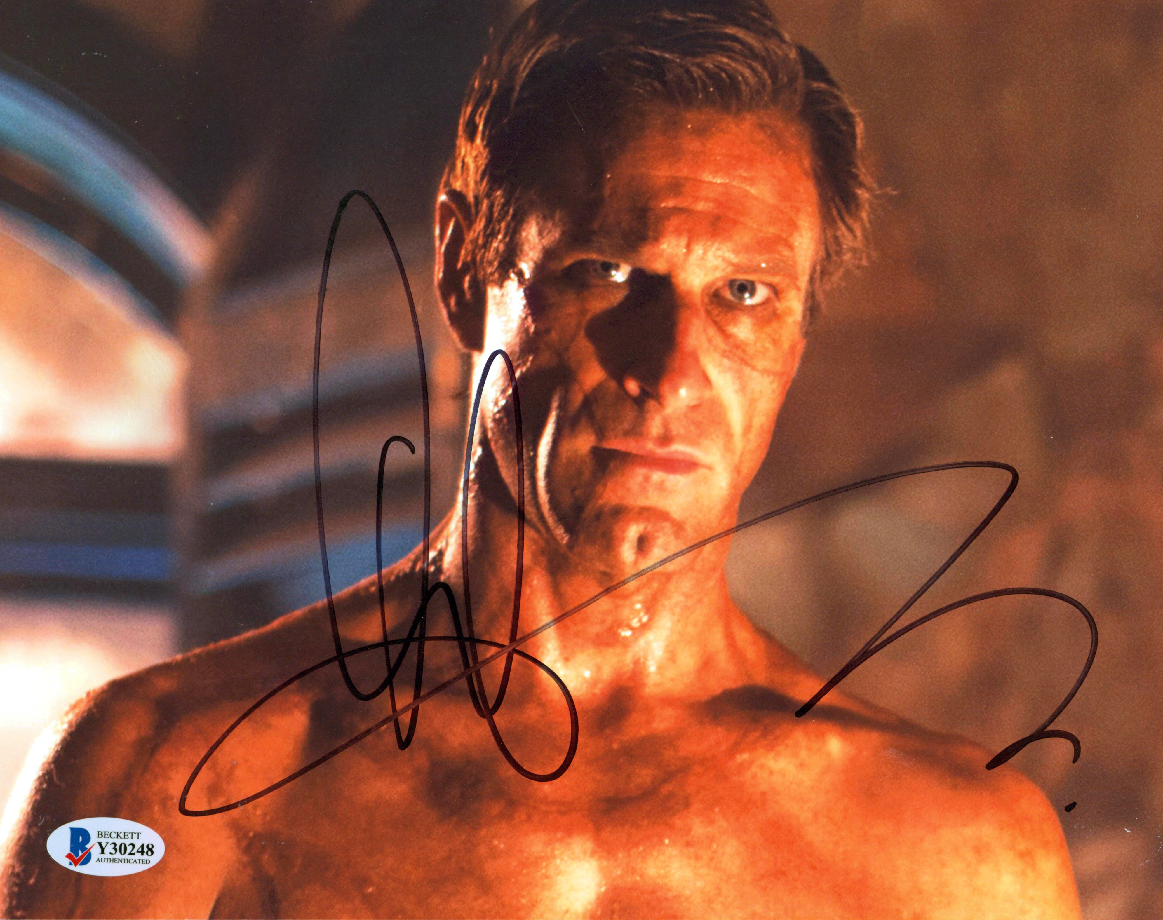 Aaron Eckhart Batman The Dark Knight Authentic Signed 8x10 Photo BAS #Y30248