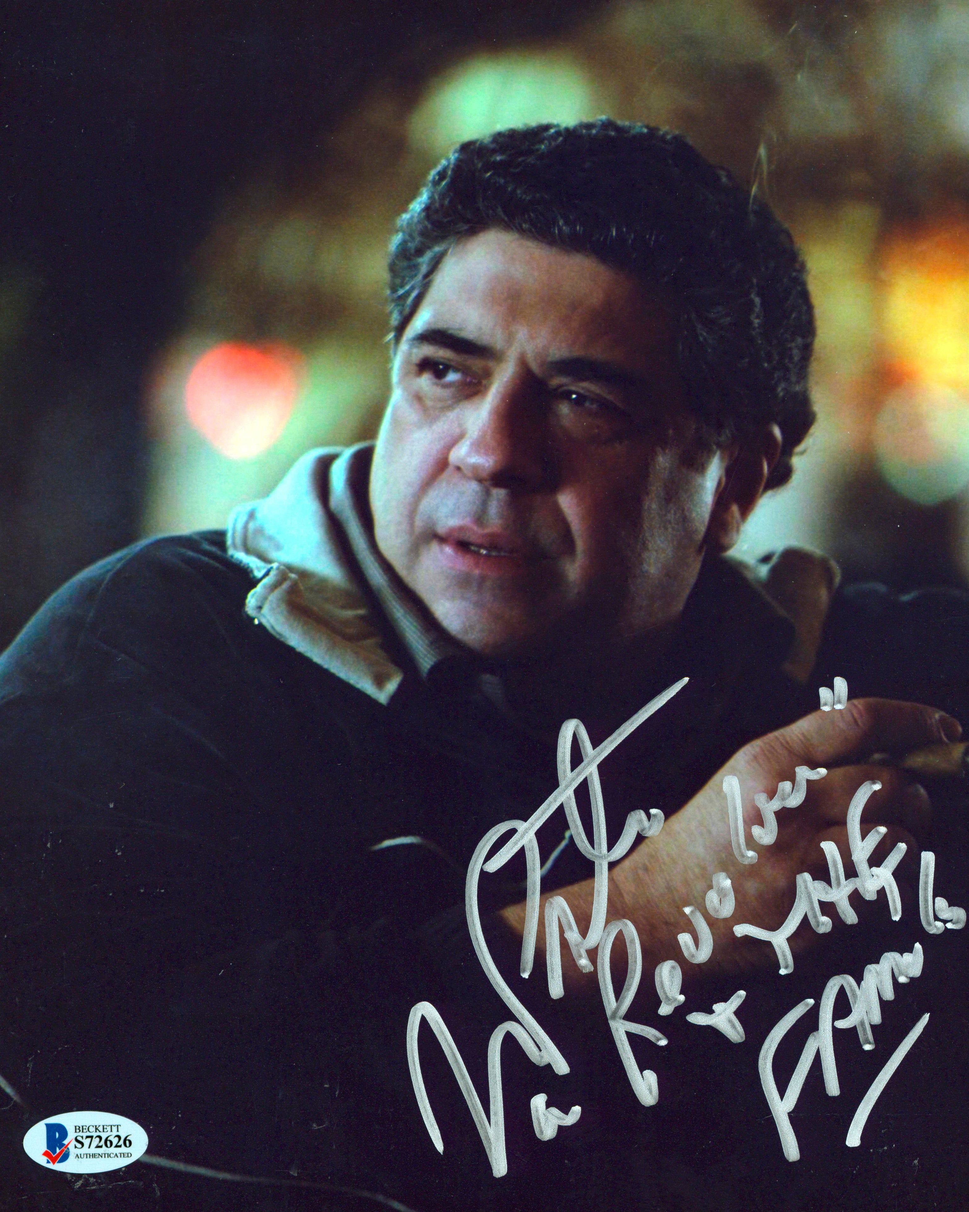 Vincent Pastore The Sopranos "Revolver" Authentic Signed 8x10 Photo BAS #S72626