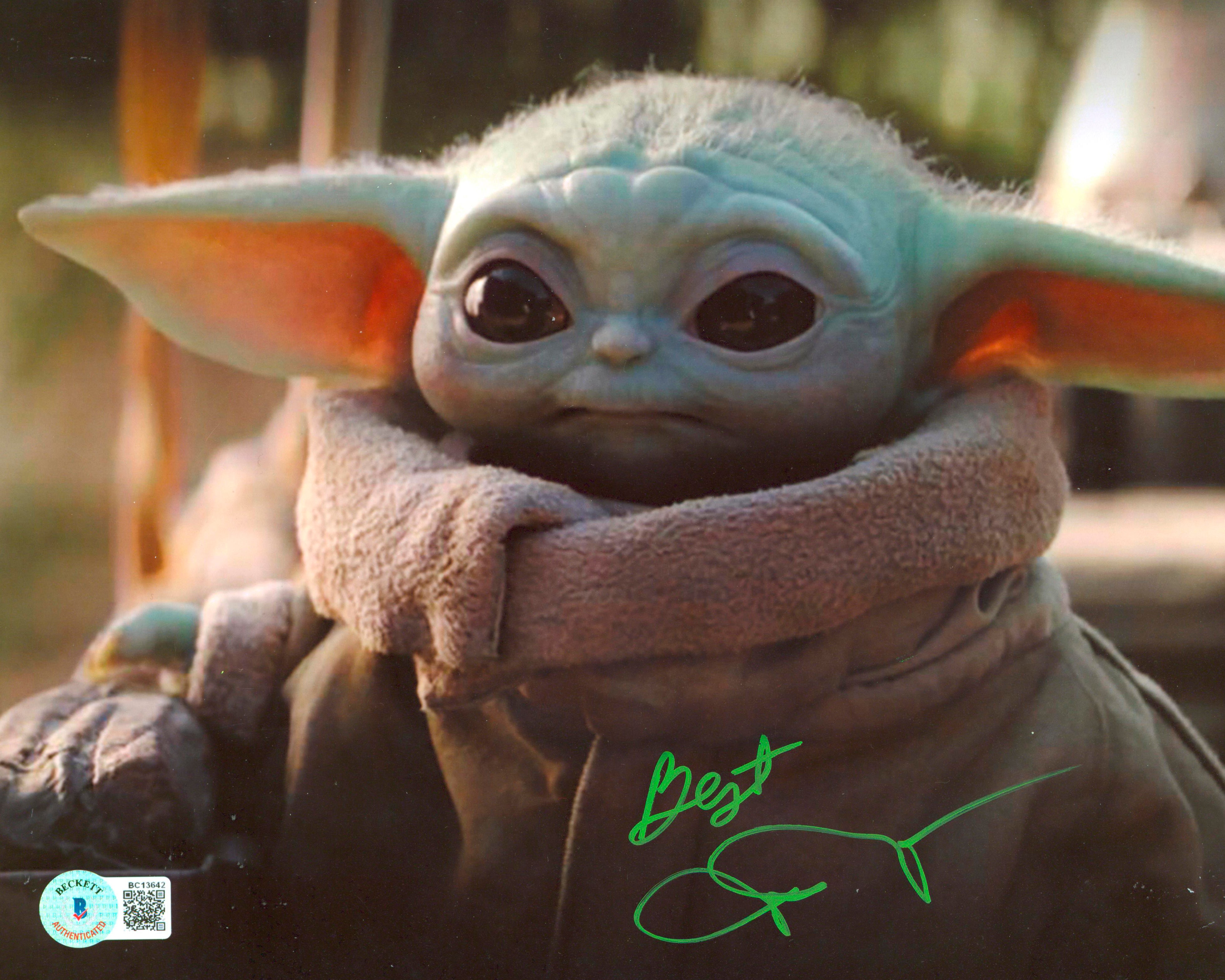 John Rosengrant The Mandalorian "Best" Authentic Signed 8x10 Photo BAS #BC13642