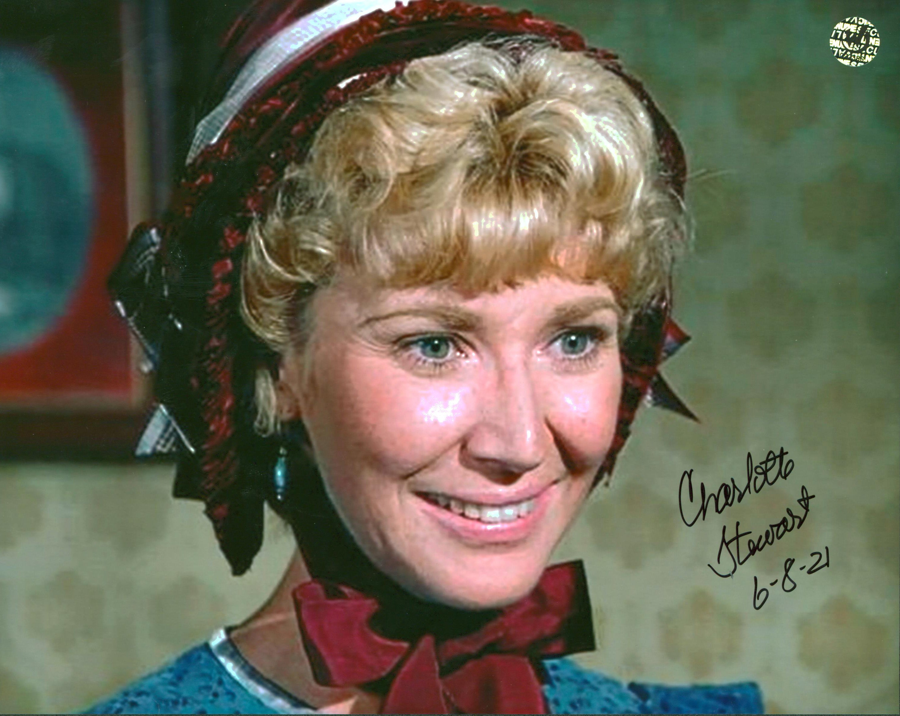 Charlotte Stewart Little House on the Prairie Signed 8x10 Photo Wizard World 1