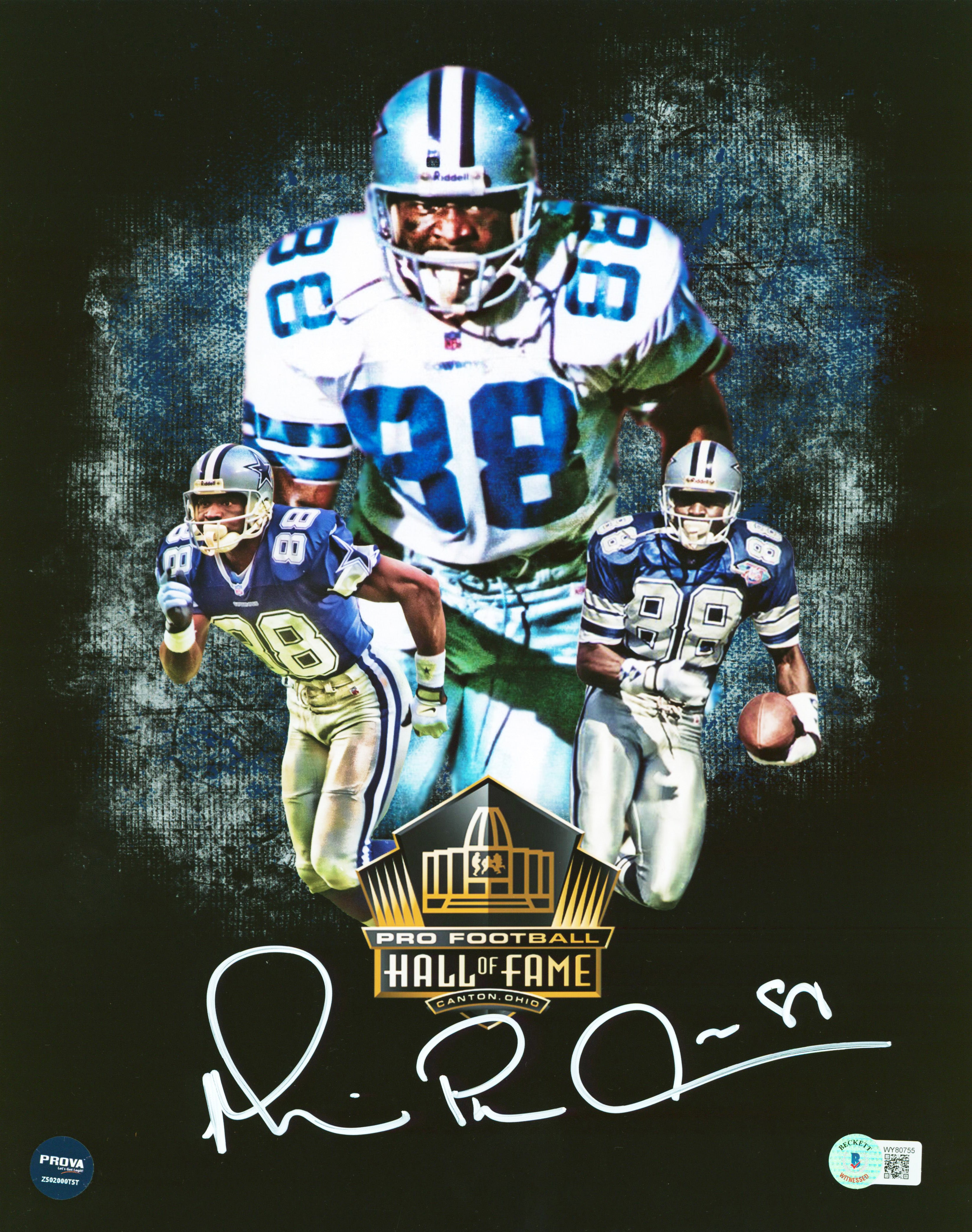 Cowboys Michael Irvin Authentic Signed 11x14 Collage Edit Photo BAS Witnessed