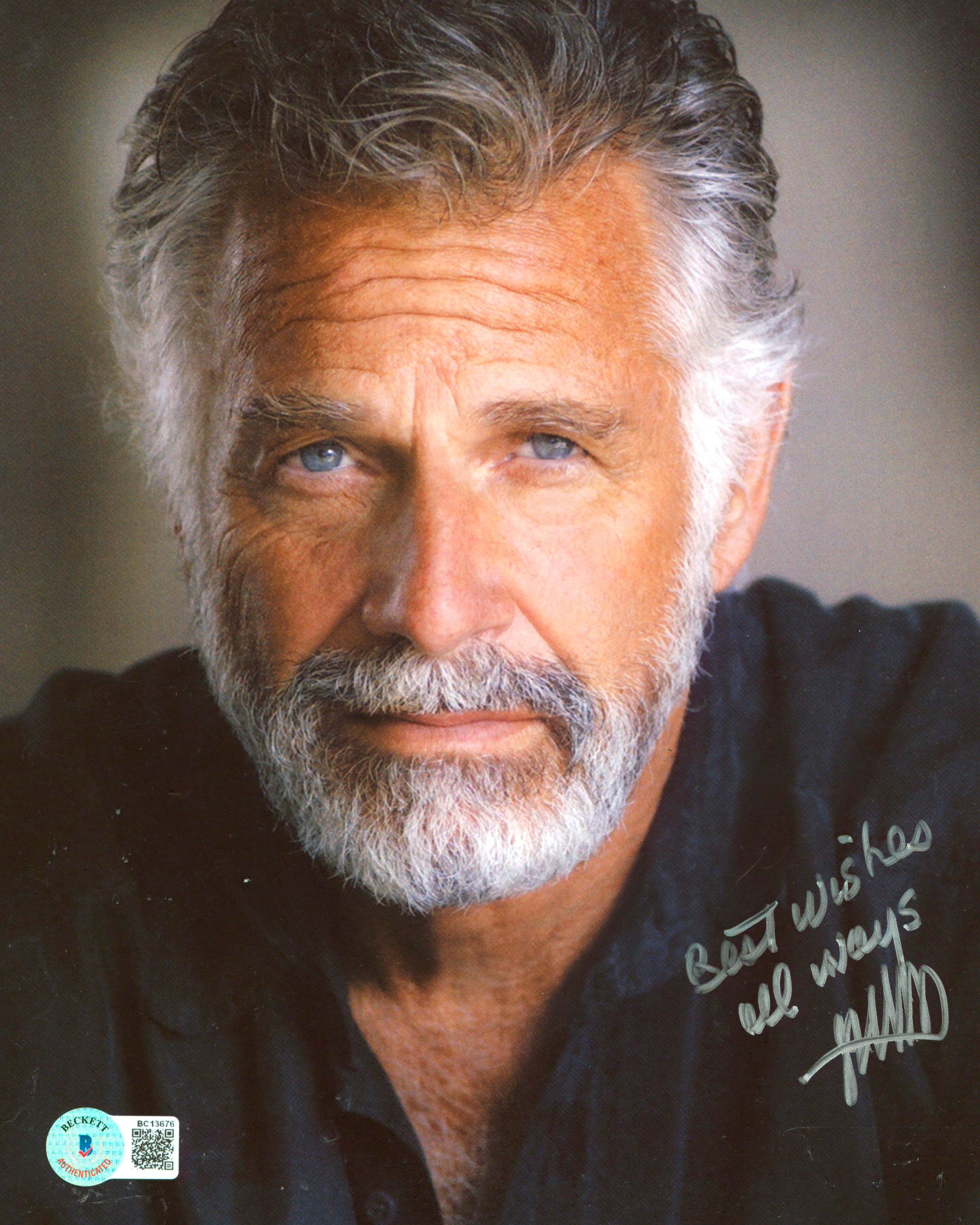 Jonathan Goldsmith The Most Interesting Man Signed 8x10 Photo BAS #BC13676