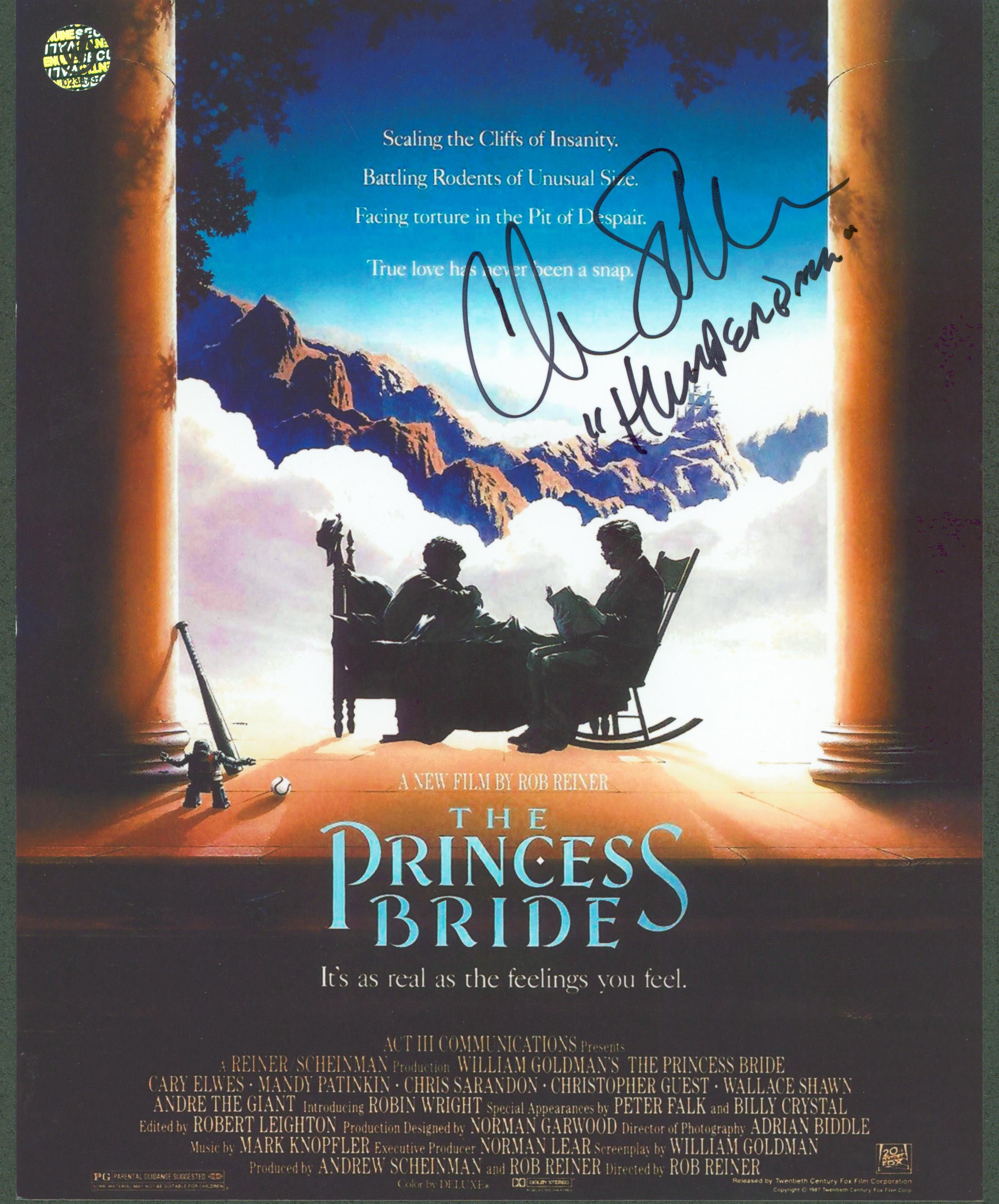 Chris Sarandon The Princess Bride "Humperdinck" Signed 8x10 Photo Wizard World 1