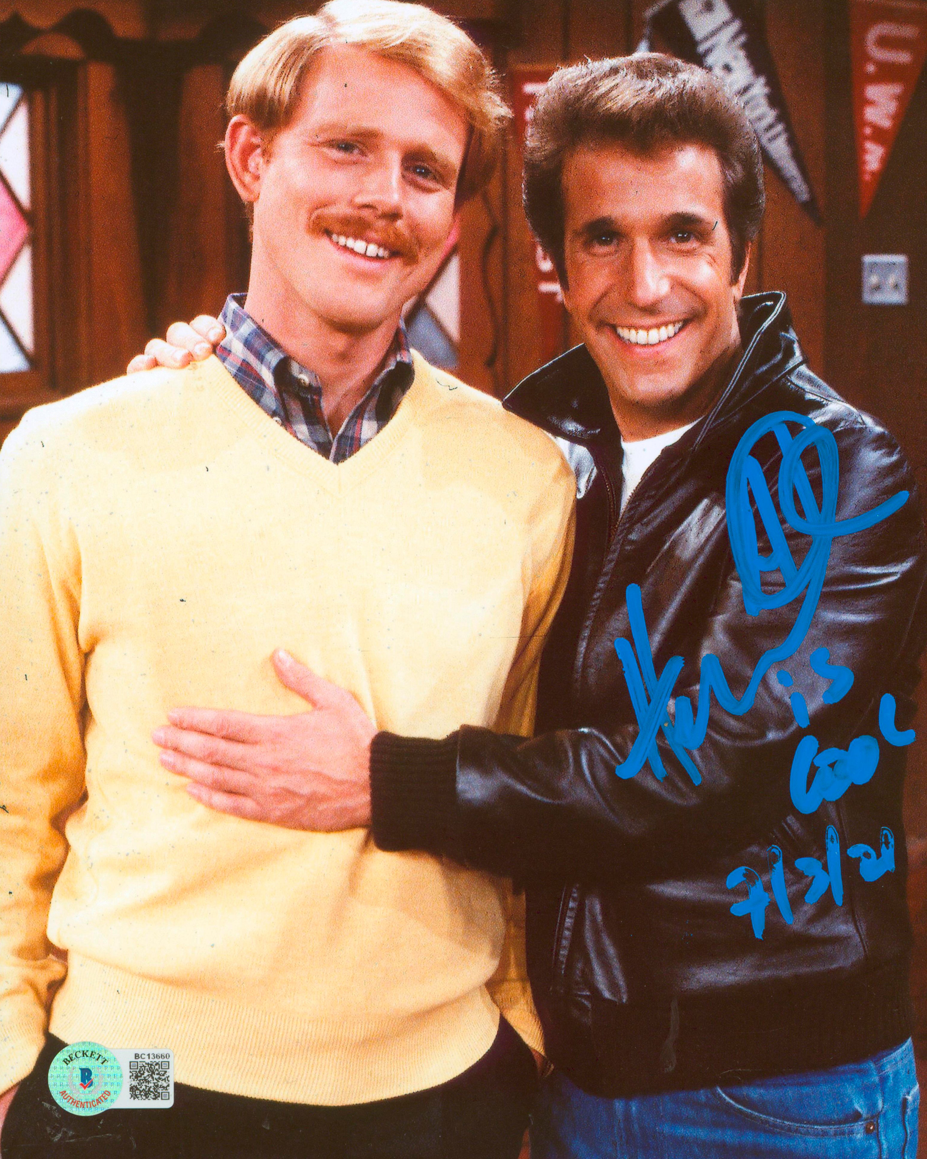 Henry Winkler Happy Days "AL is Cool" Authentic Signed 8x10 Photo BAS #BC13660