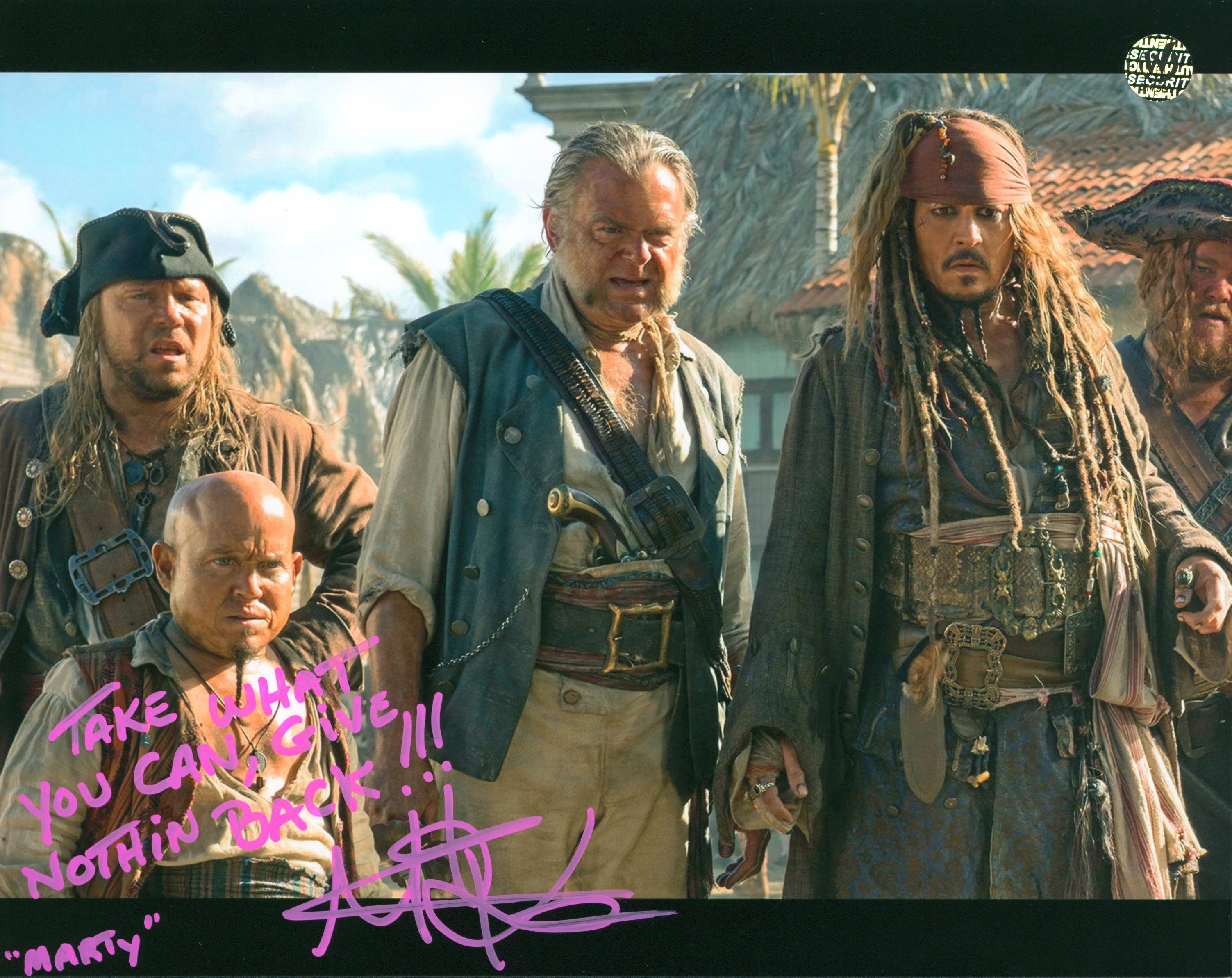 Martin Klebba Pirates Of The Caribbean Signed 8x10 Photo Wizard World #017931