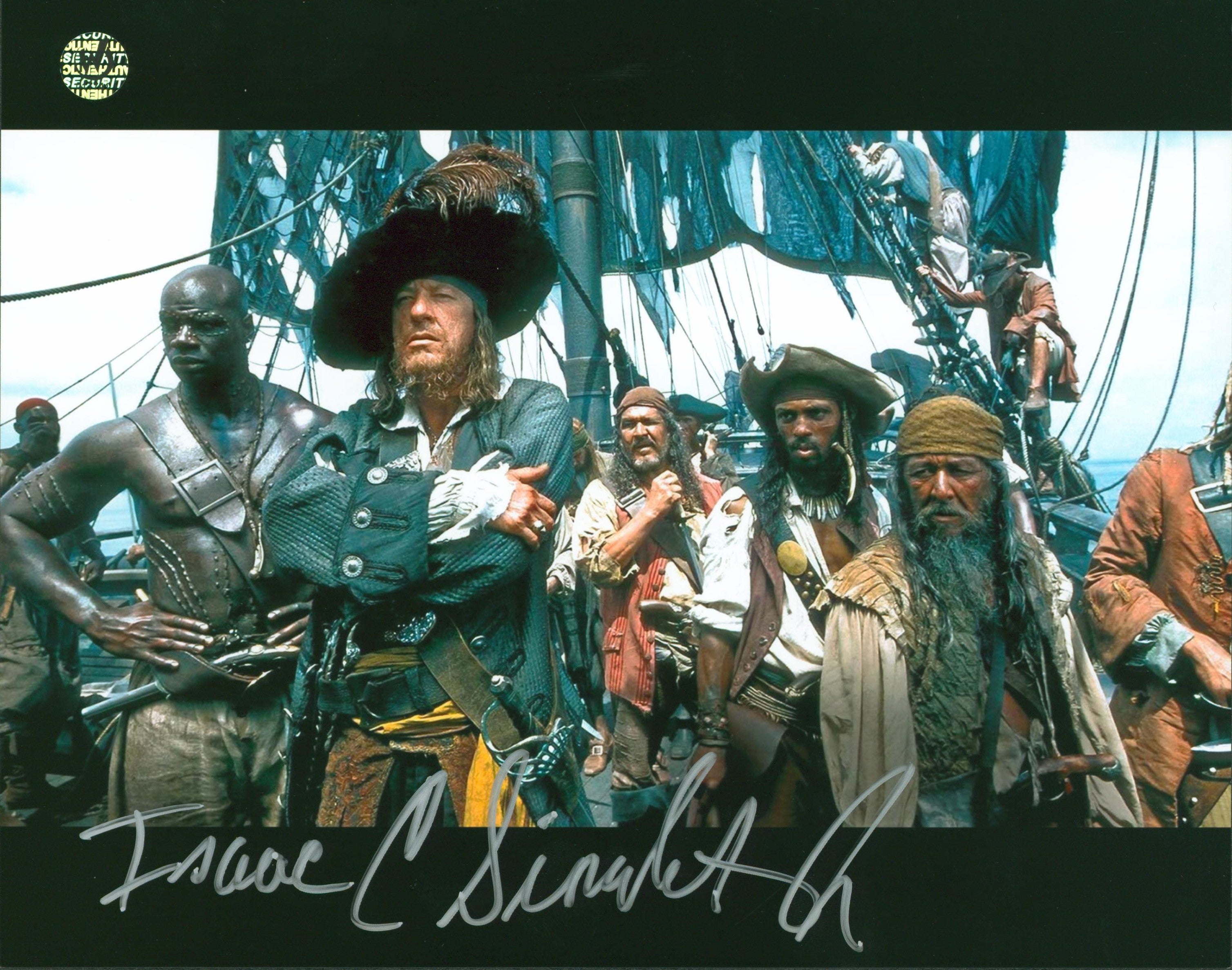 Isaac C. Singleton Jr. Pirates Of The Caribbean Signed 8x10 Photo Wizard World 2