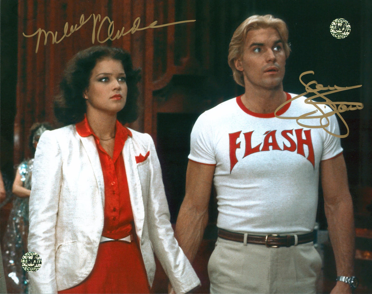 Sam Jones & Melody Anderson Flash Gordon Signed 8x10 Photo Wizard World #016708