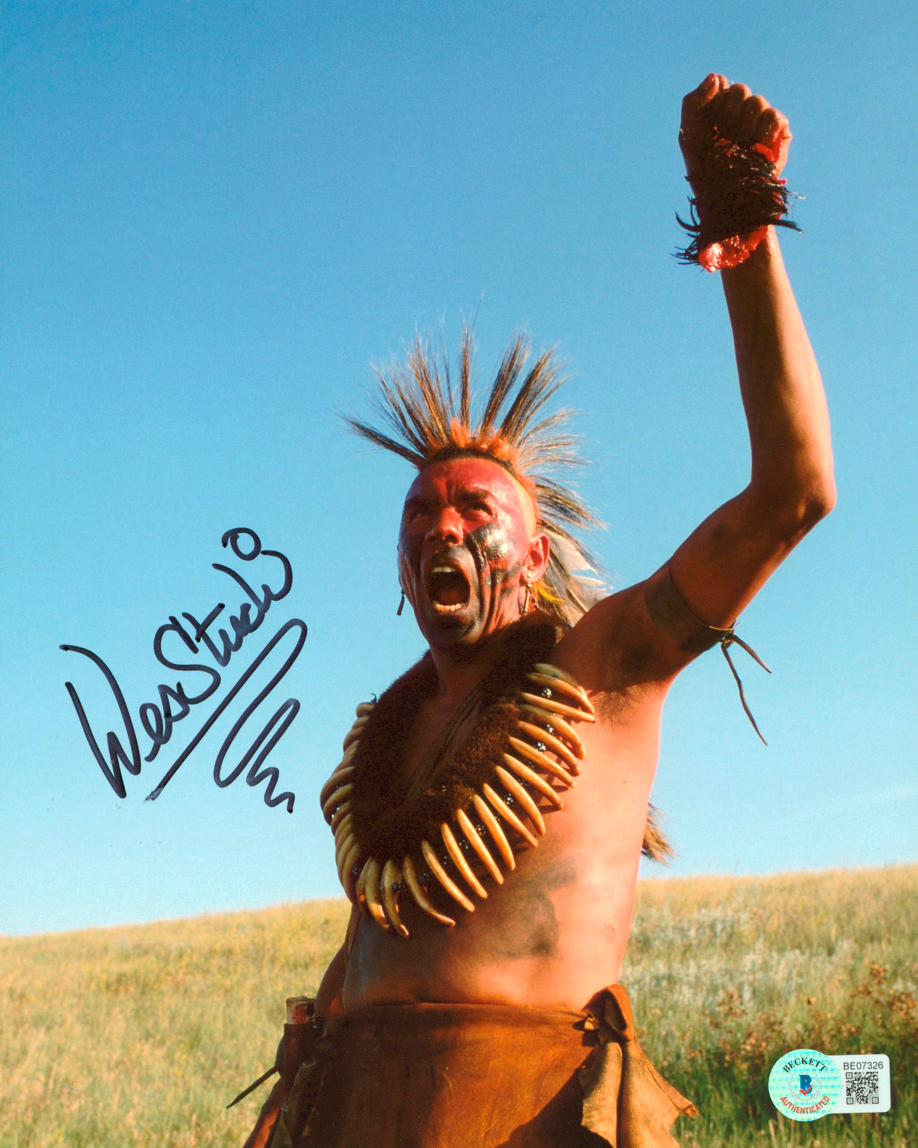 Wes Studi Dances with Wolves Authentic Signed 8x10 Photo BAS #BE07326