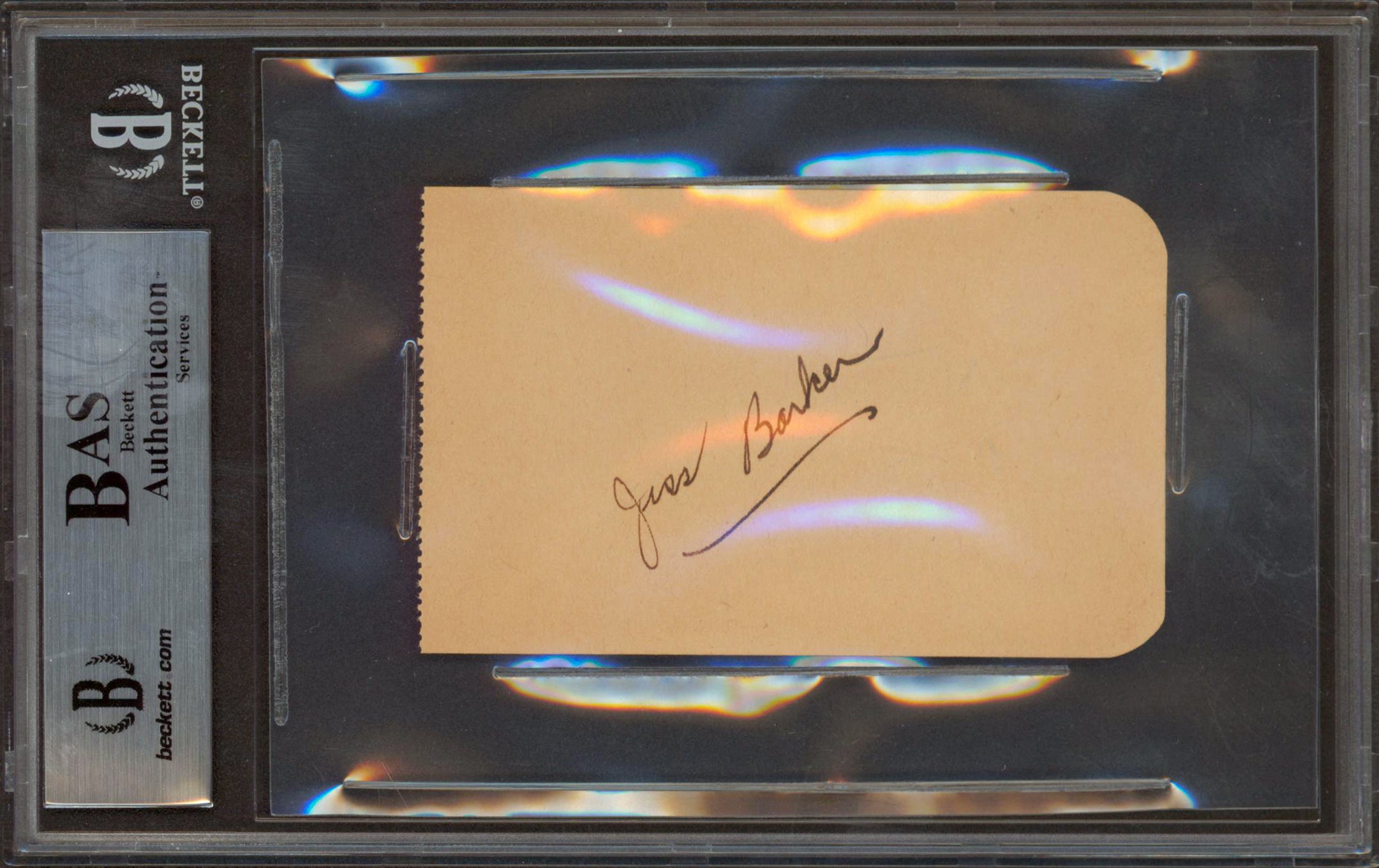 Danny Kaye & Jess Barker Authentic Signed 2.4x3.85 Album Page BAS Slabbed