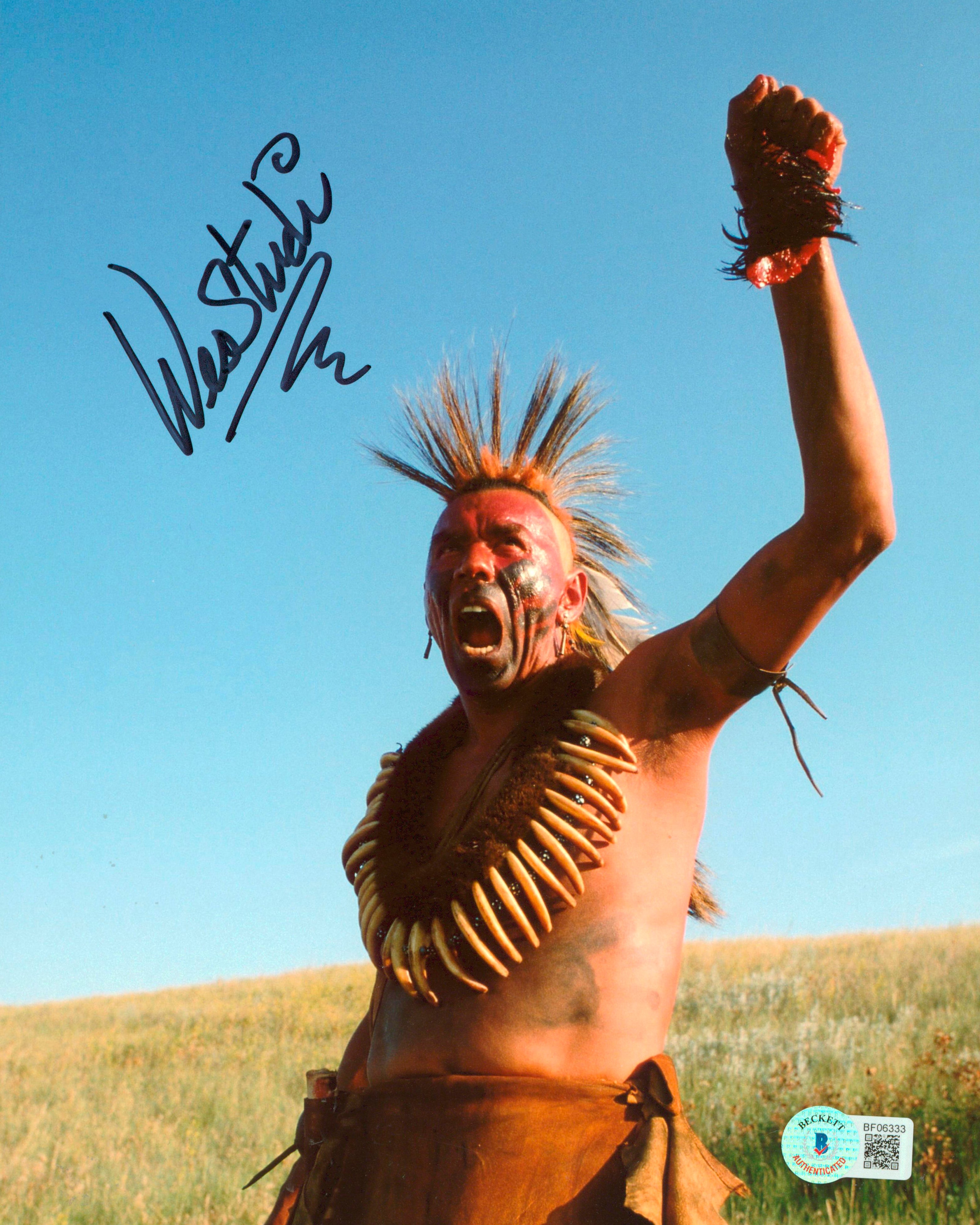 Wes Studi Dances with Wolves Authentic Signed 8x10 Photo BAS #BF06333