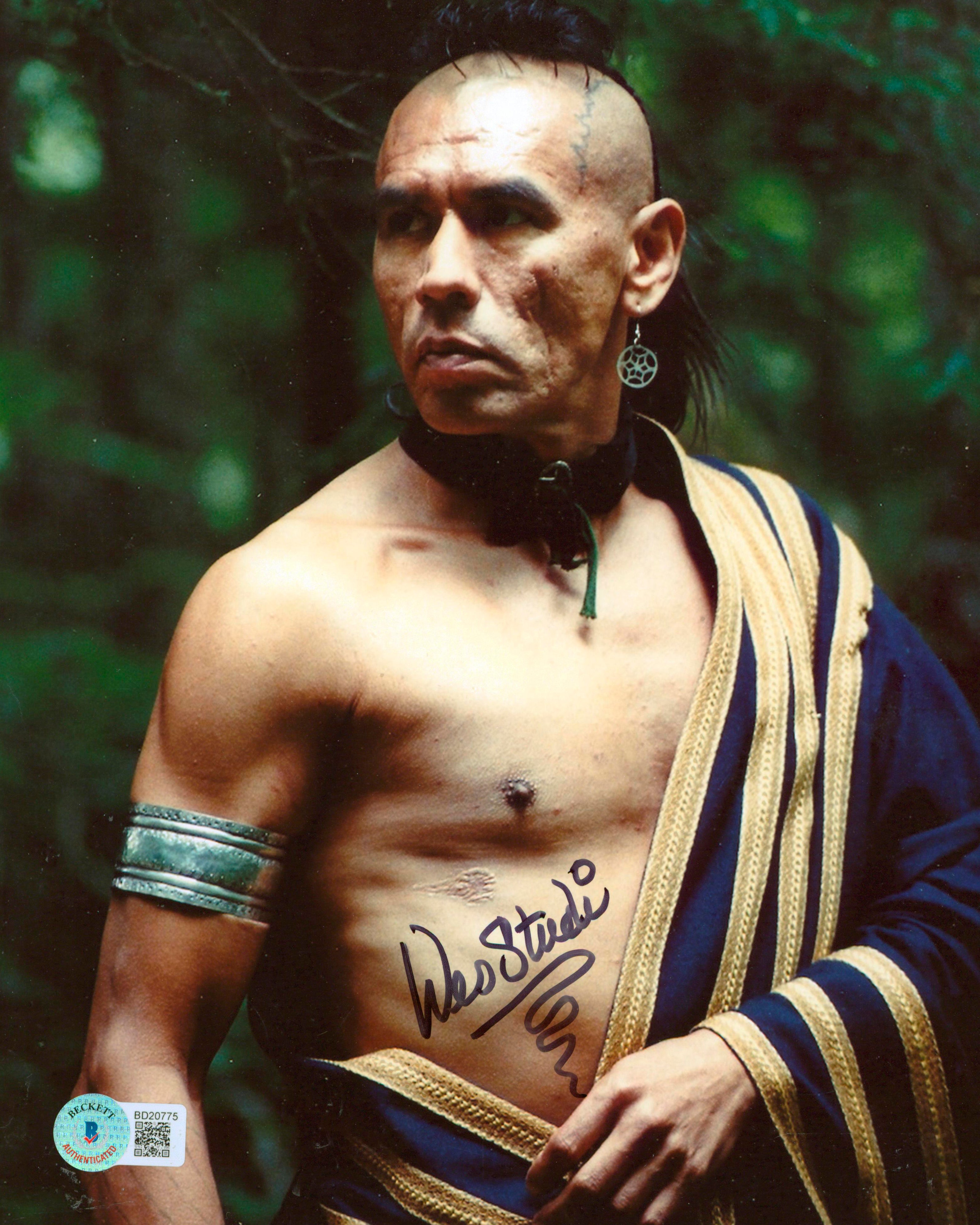 Wes Studi The Last of the Mohicans Authentic Signed 8x10 Photo BAS #BD20775