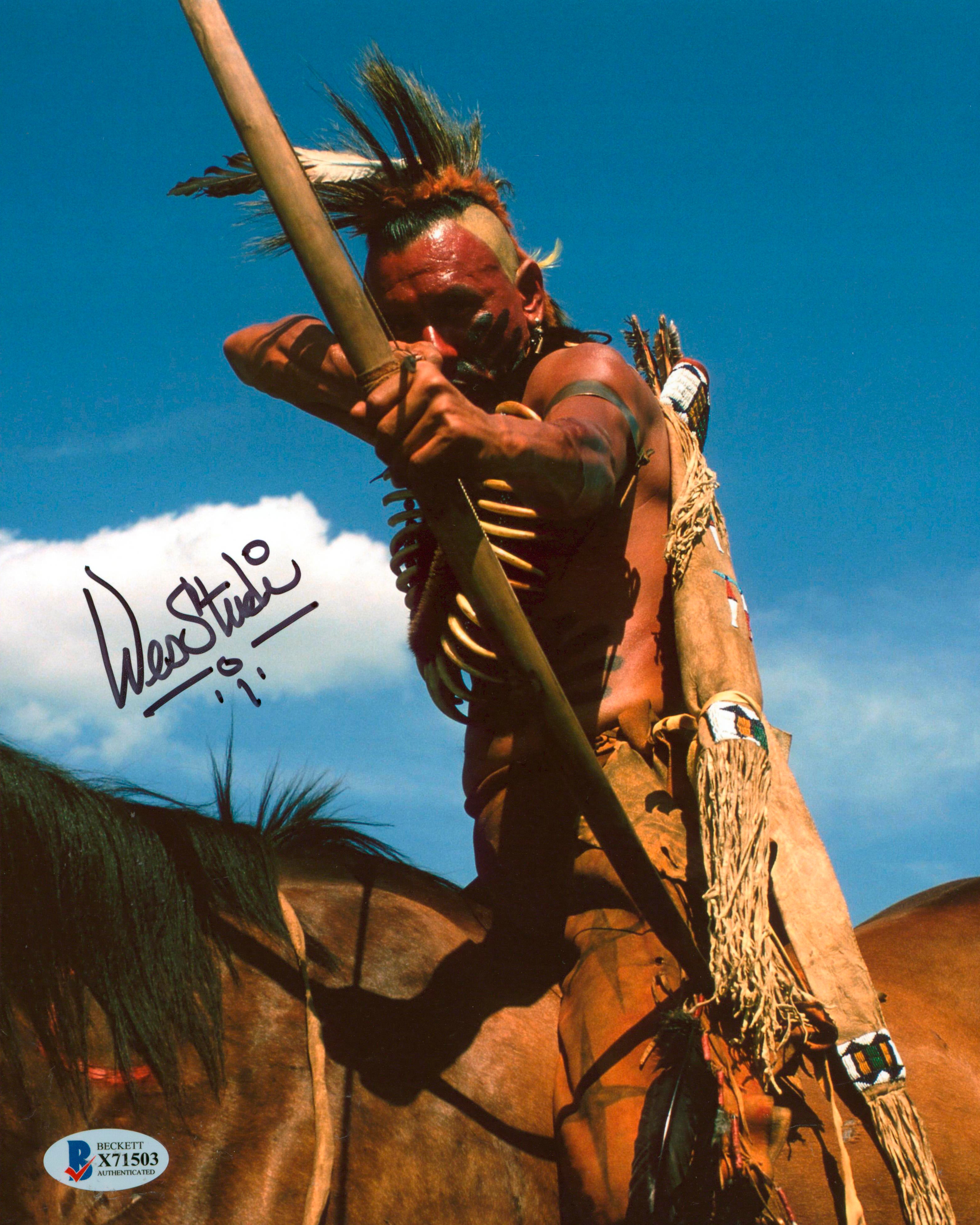 Wes Studi Dances with Wolves Authentic Signed 8x10 Photo Autographed BAS #X71503
