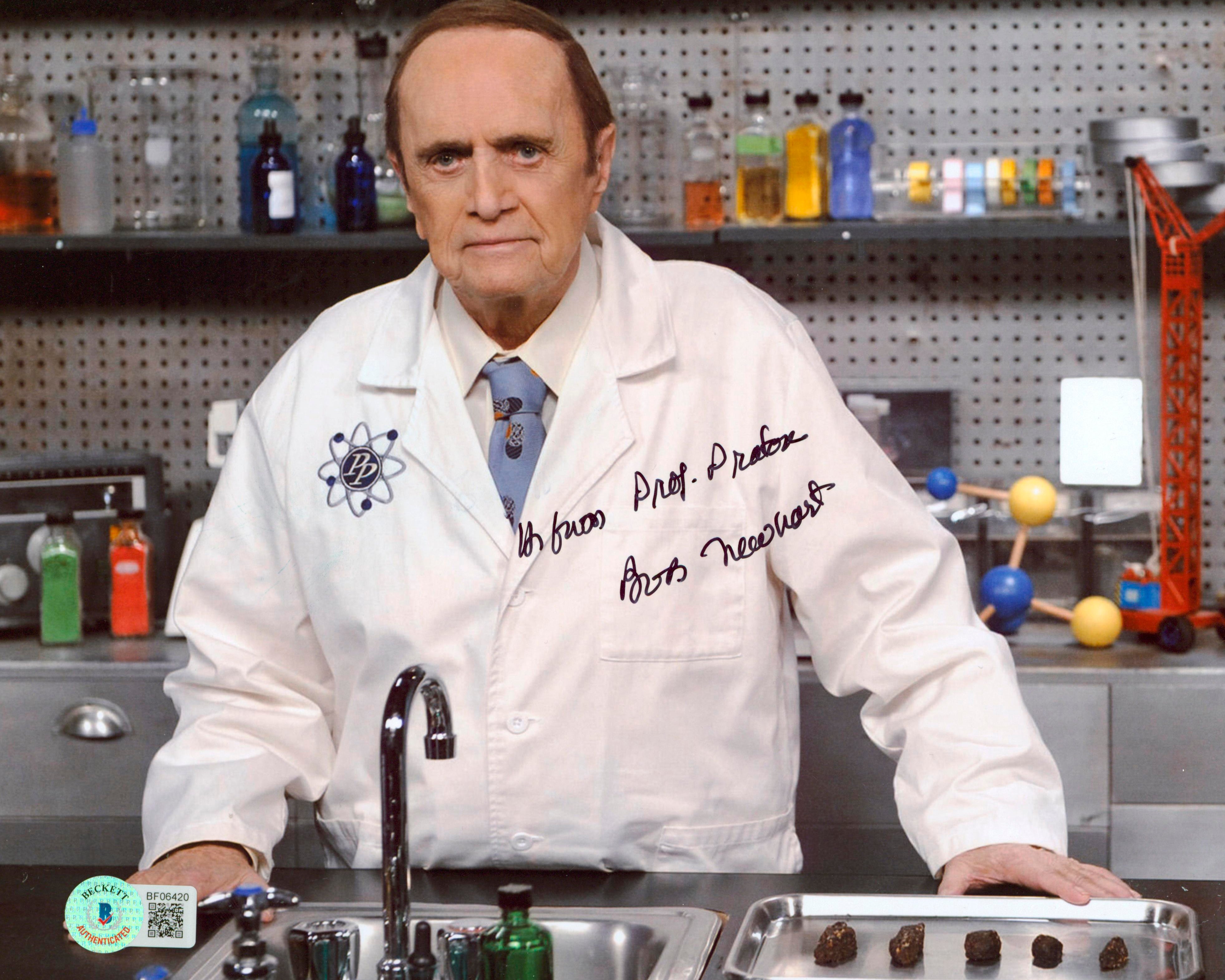 Bob Newhart Big Bang Theory "From Prof. Proton" Signed 8x10 Photo BAS #BF06420