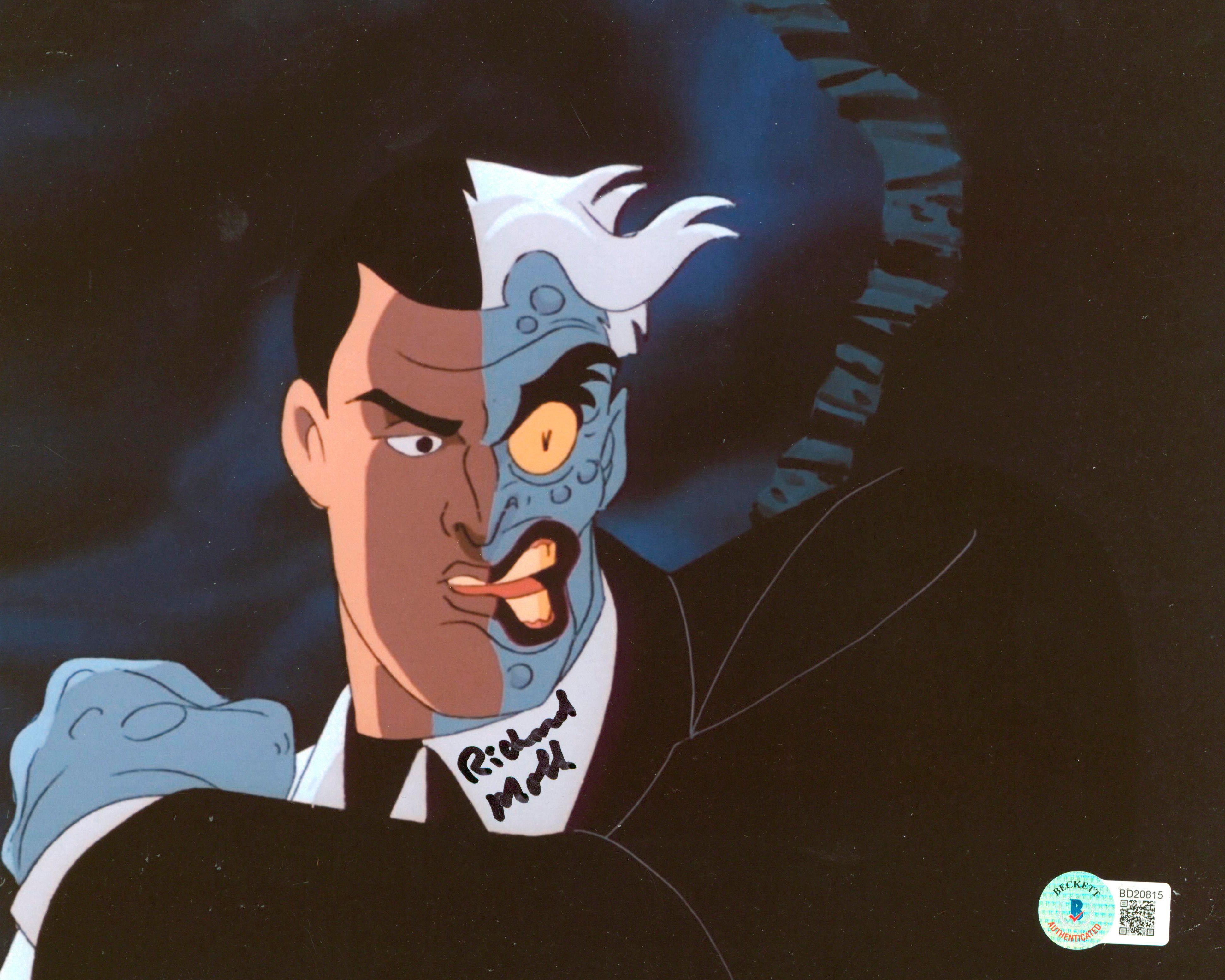 Richard Moll Batman The Animated Series Authentic Signed 8x10 Photo BAS #BD20815