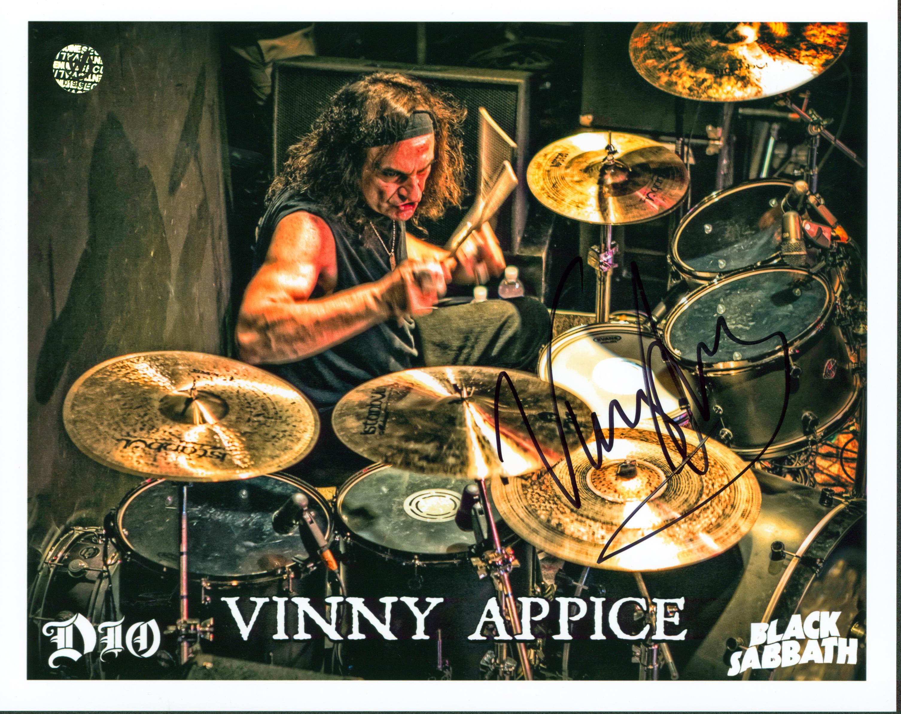 Vinny Appice Black Sabbath Authentic Signed 8x10 Photo Autographed Wizard World