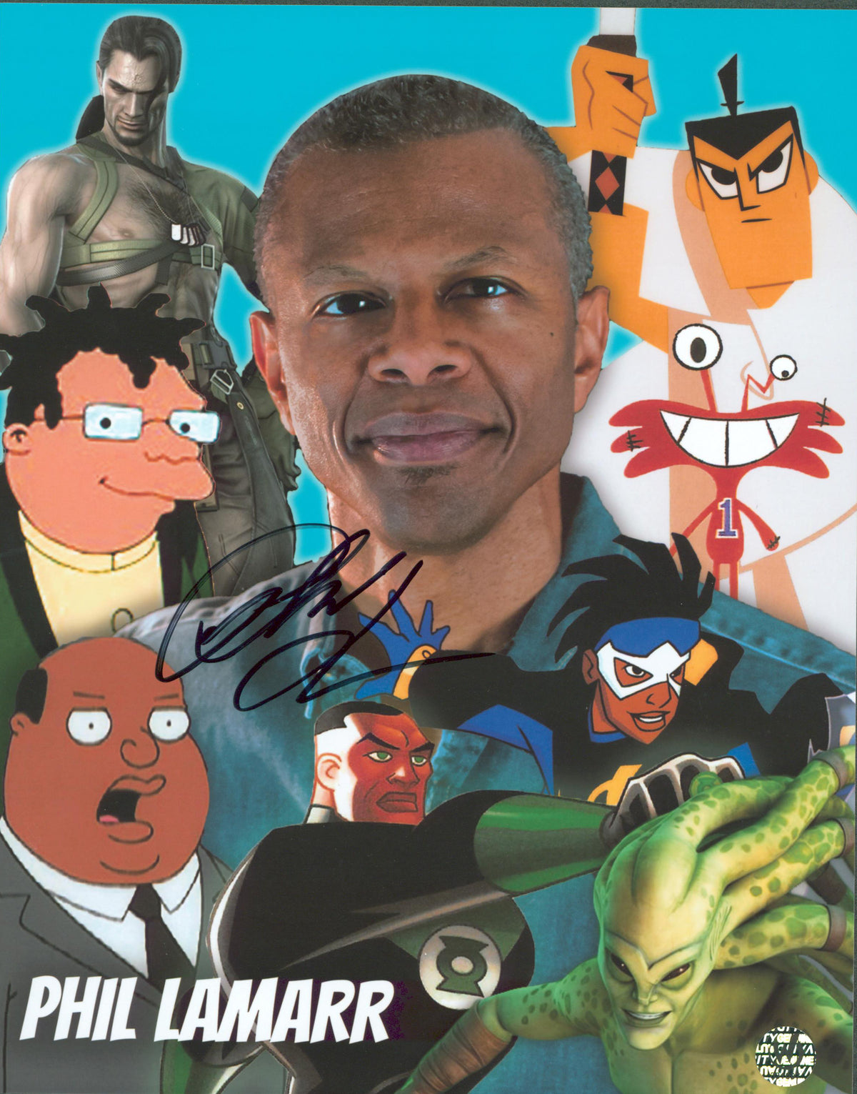 Phil LaMarr Family Guy Authentic Signed 8x10 Photo Autographed Wizard World 5