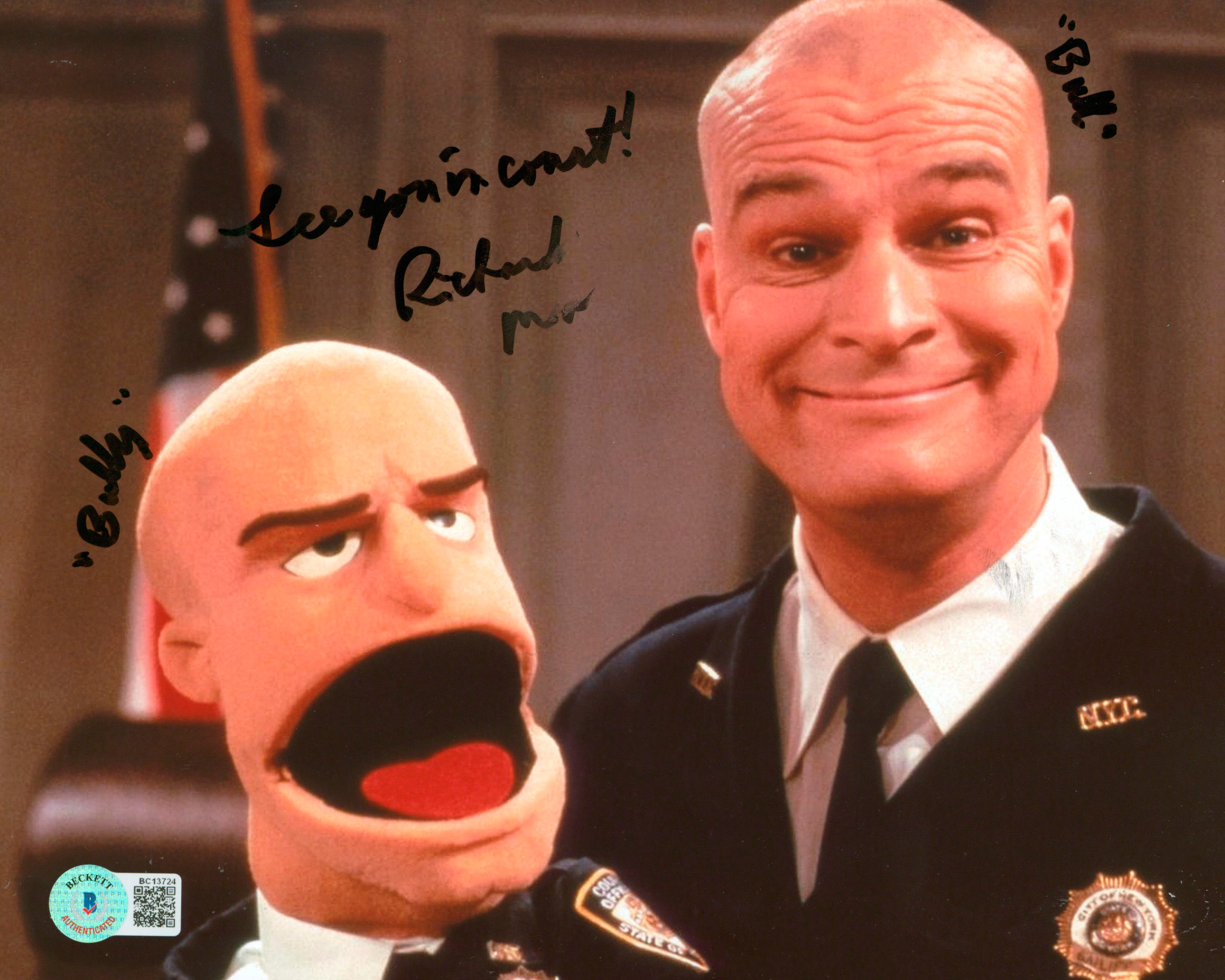Richard Moll Night Court "See You In Court!" Signed 8x10 Photo BAS #BC13724