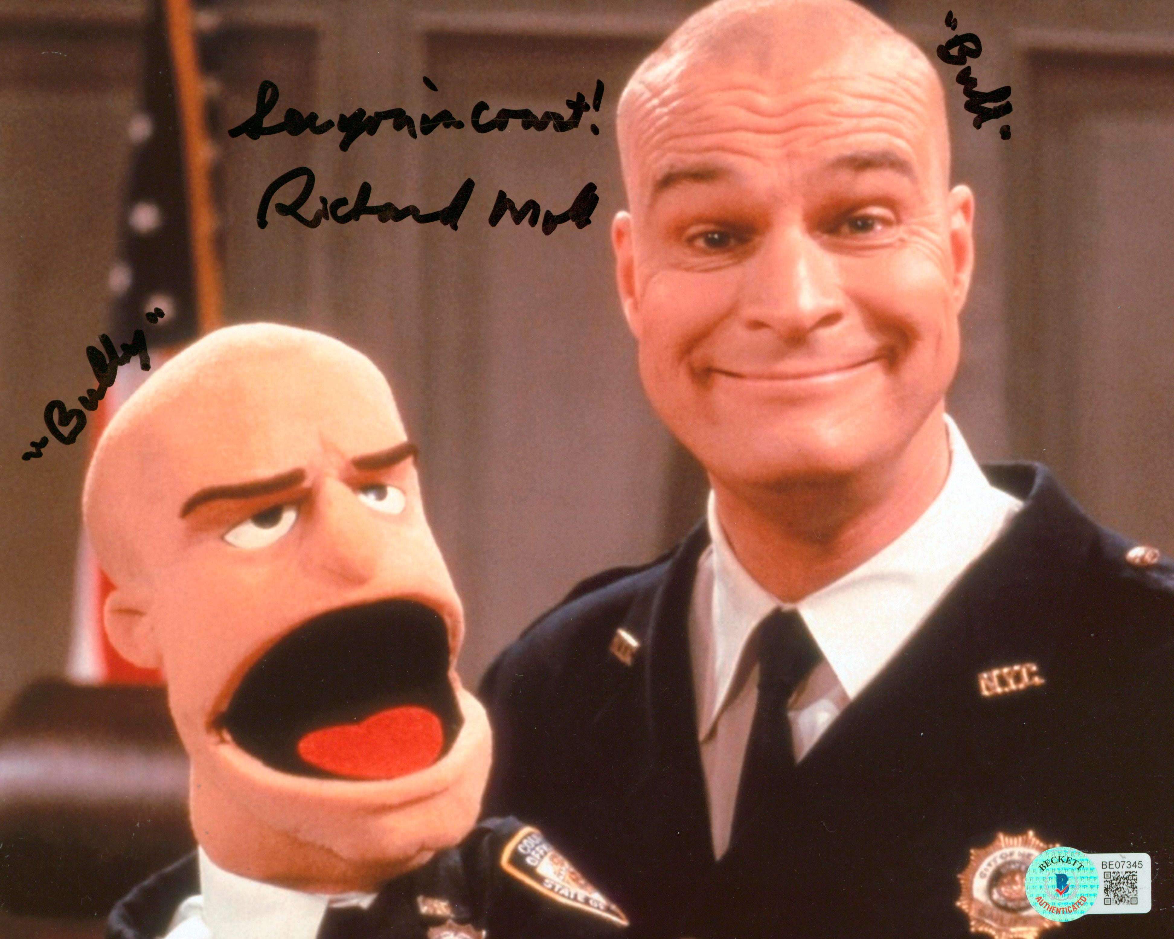 Richard Moll Night Court "See You In Court!" Signed 8x10 Photo BAS #BE07345