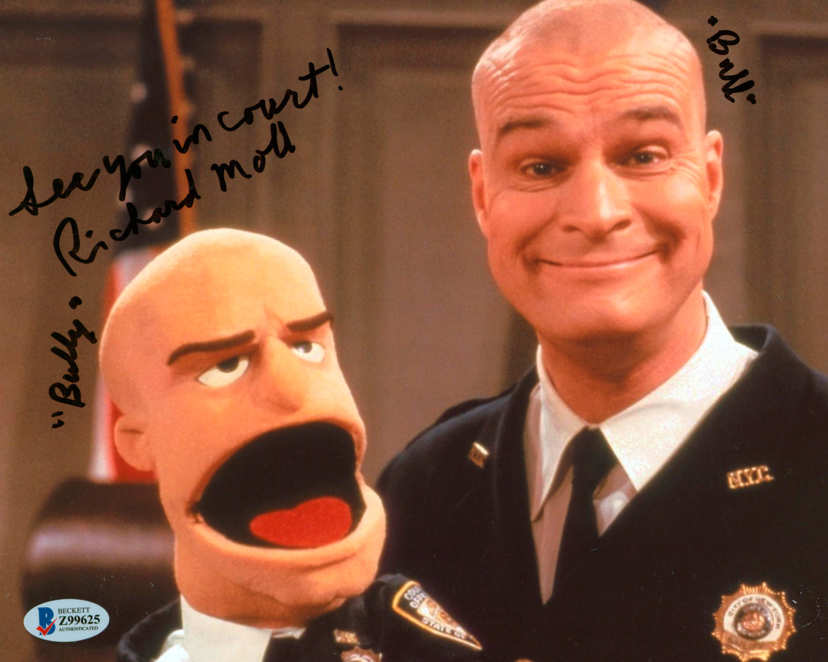 Richard Moll Night Court "See You In Court!" Signed 8x10 Photo BAS #Z99625